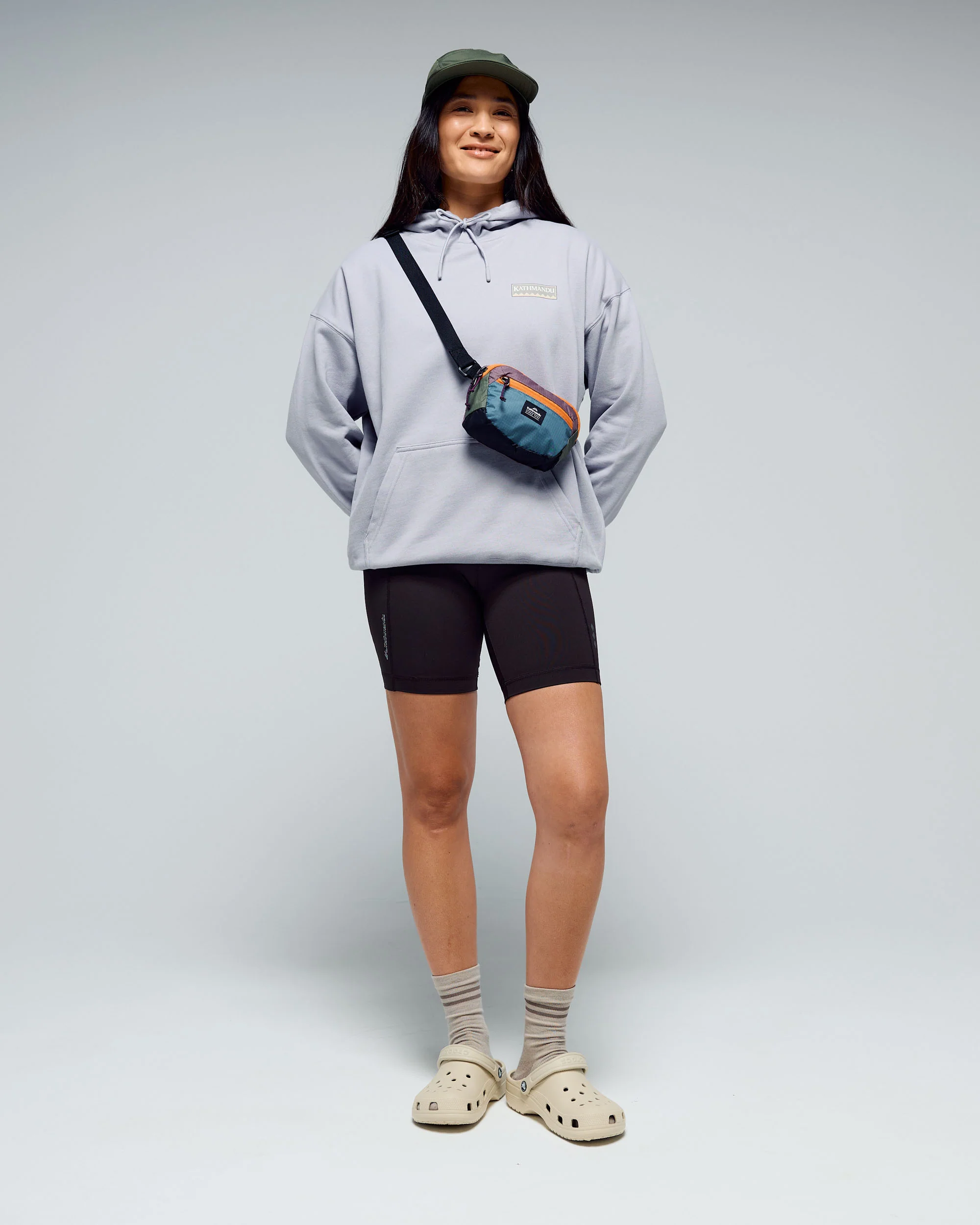 Women's Heritage Logo Slouchy LT BB Hoodie - Light Haze - Image 2