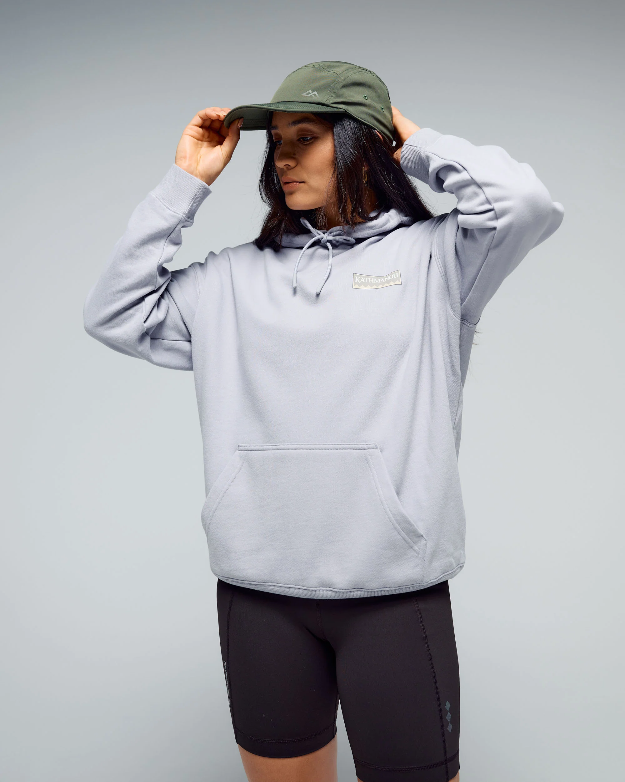 Women's Heritage Logo Slouchy LT BB Hoodie - Light Haze - Image 4