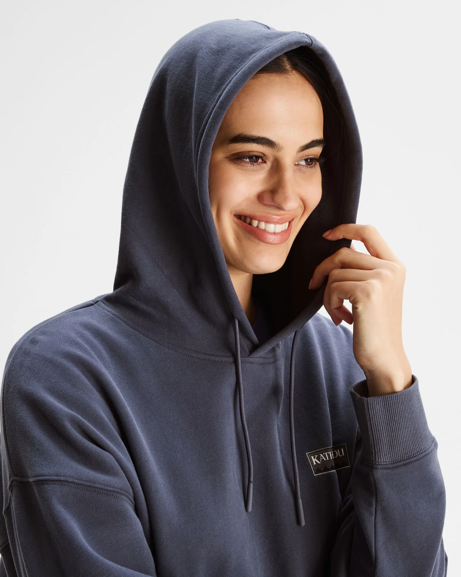 Women's Heritage Logo Slouchy LT BB Hoodie - Mid Navy - Image 5