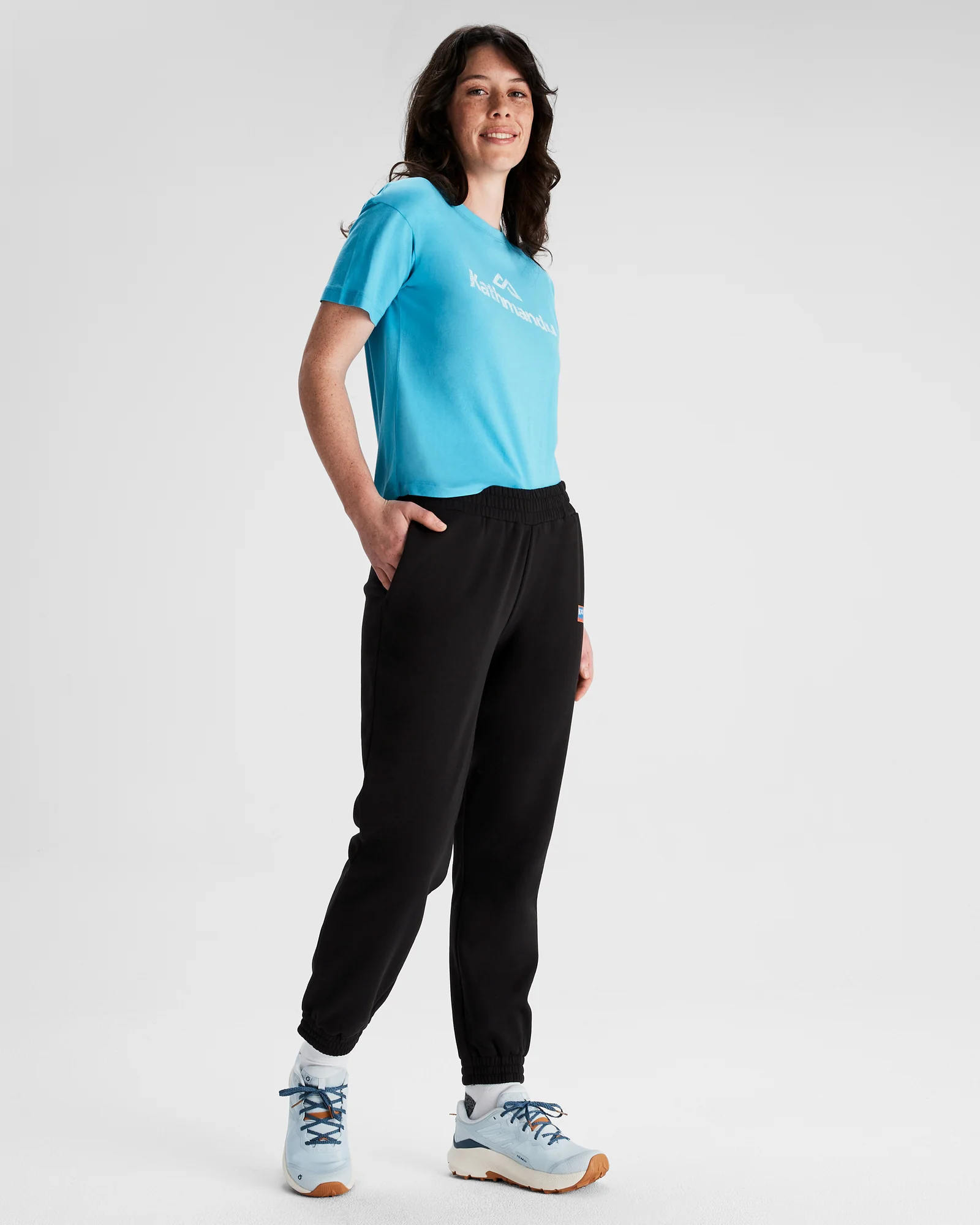 Women's Heritage Logo Slouchy LT BB Jogger Pants - Black Stingray - Image 2