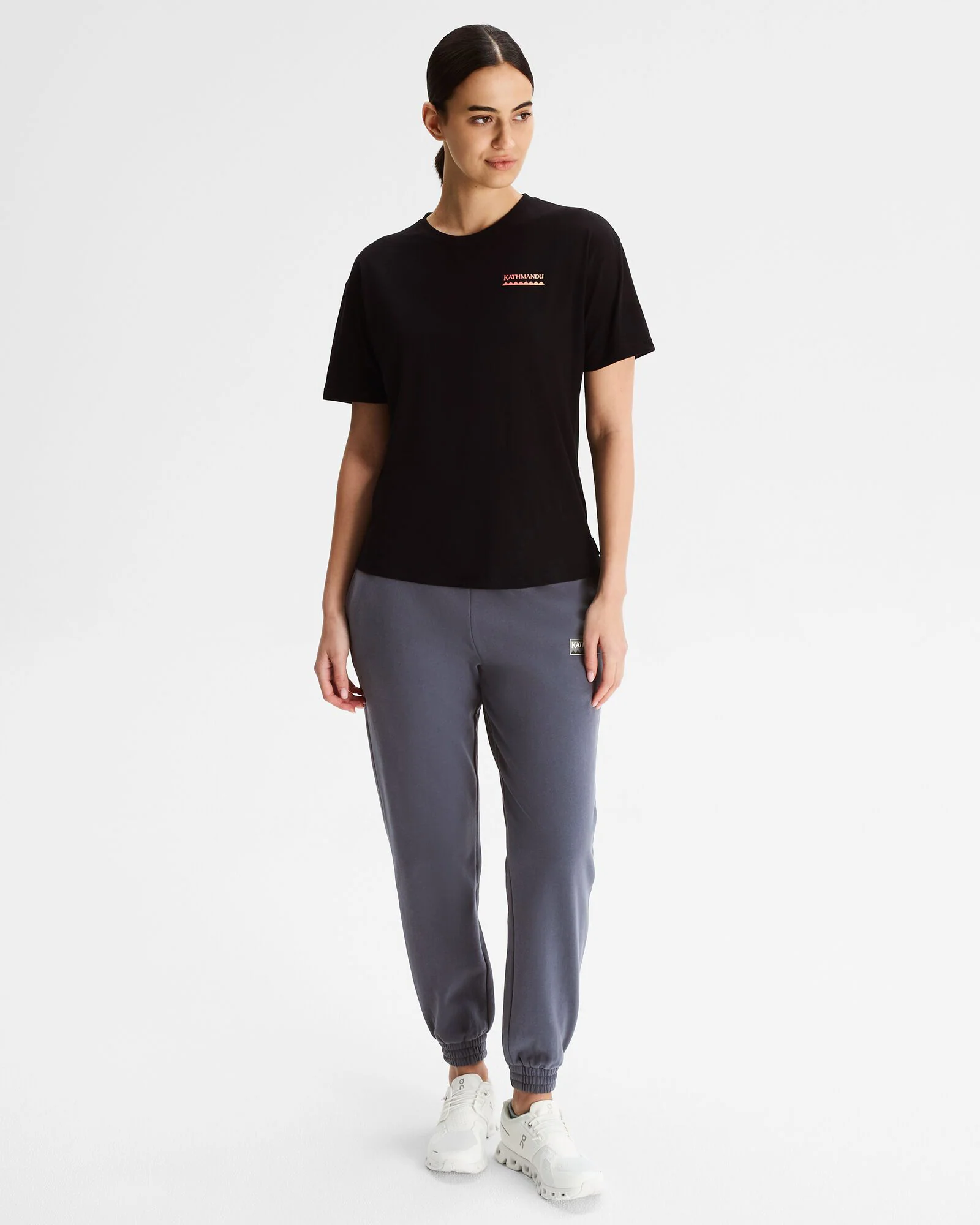 Women's Heritage Logo Slouchy LT BB Jogger Pants - Mid Navy - Image 2