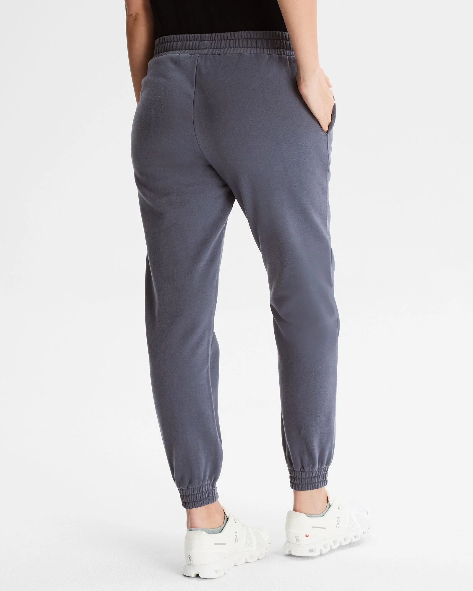 Women's Heritage Logo Slouchy LT BB Jogger Pants - Mid Navy - Image 3