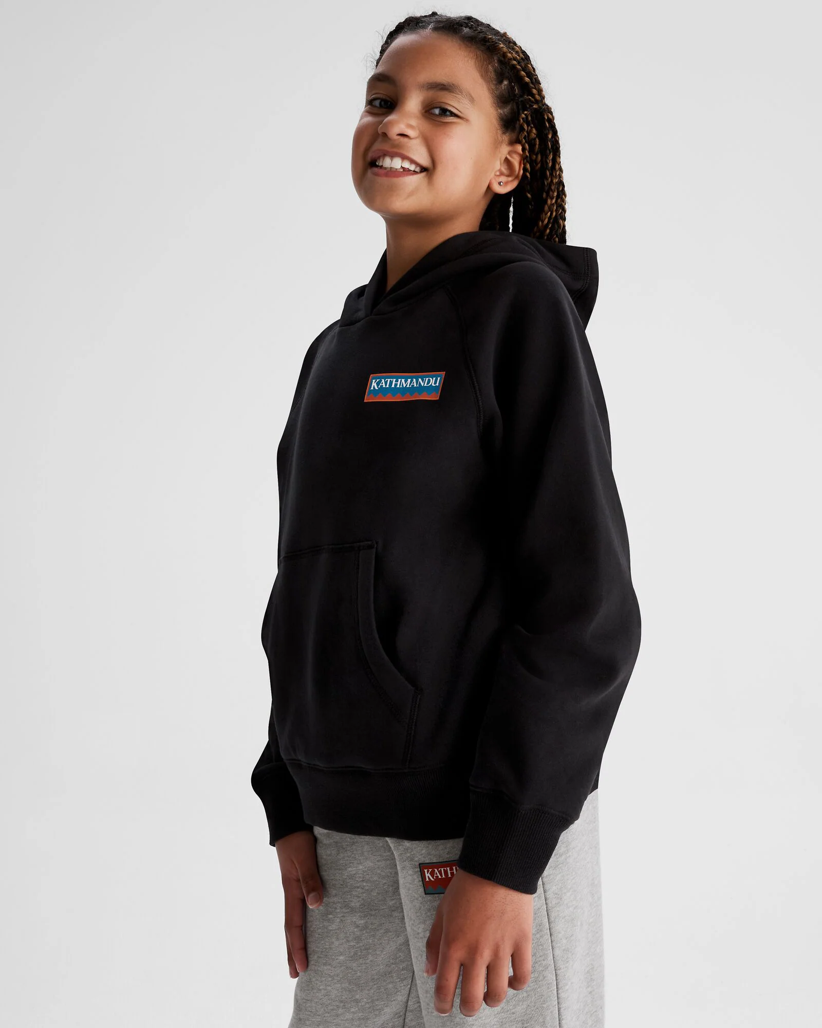 Youth Heritage Logo LT BB Hoodie - Black Stingray - Image 3