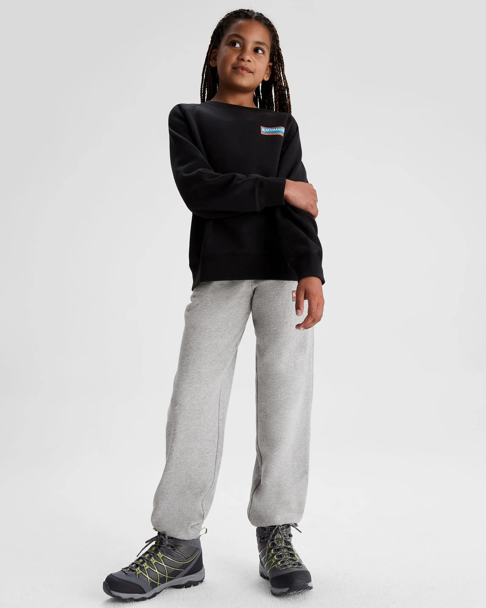 Youth Heritage Logo LT BB Jogger - Light Grey Marle - Image 2