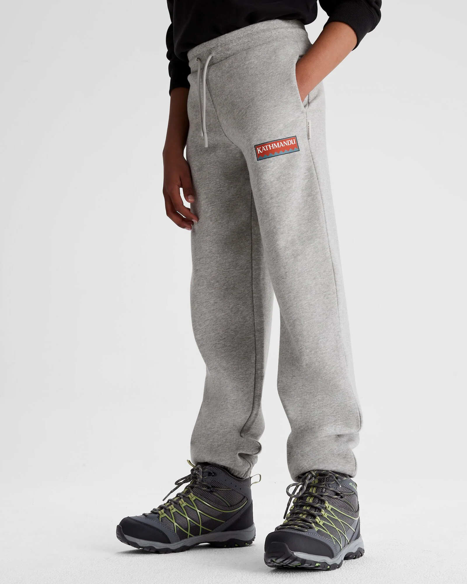 Youth Heritage Logo LT BB Jogger - Light Grey Marle - Image 3