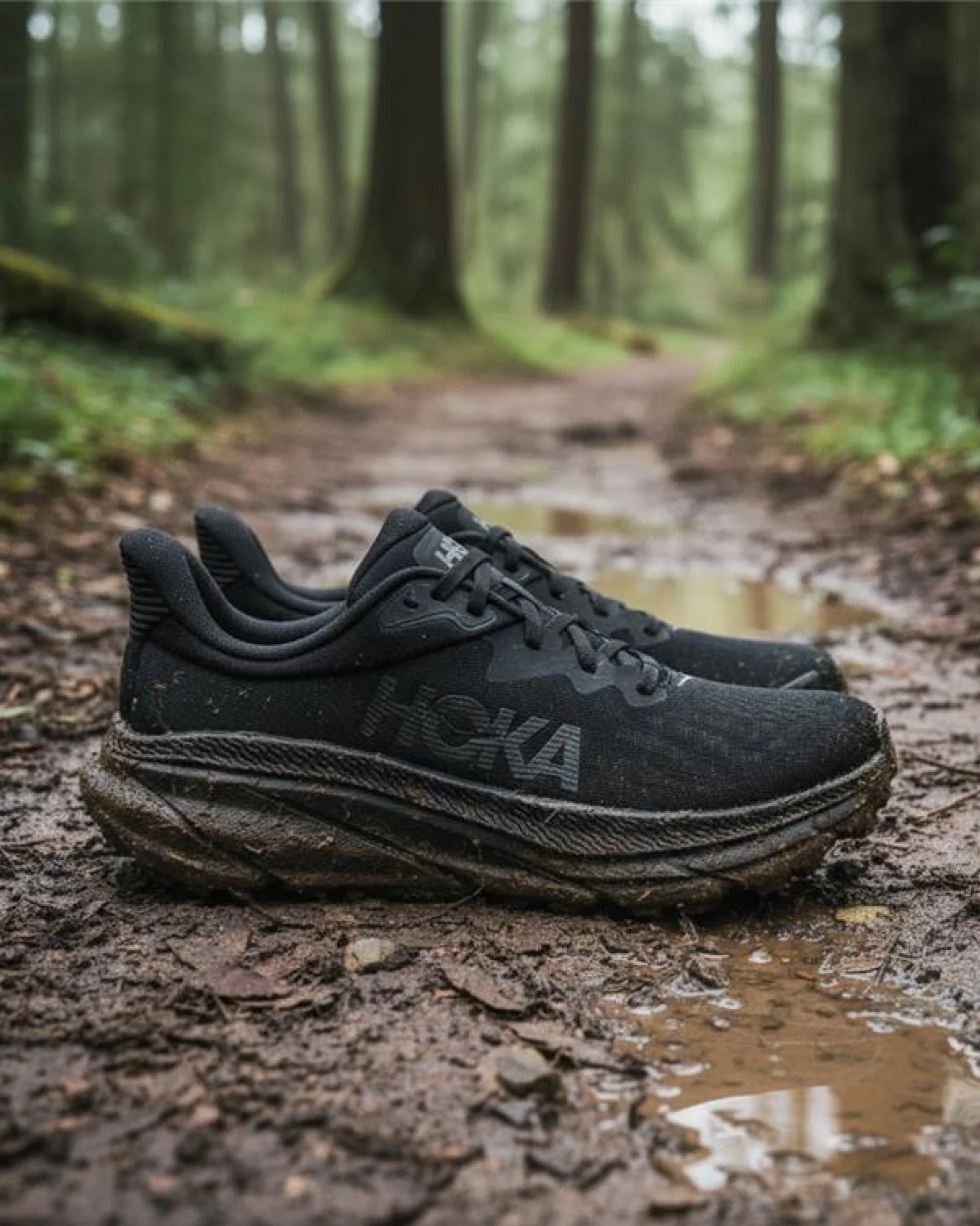 Women's HOKA Challenger ATR 7 Running Shoes - Black/Black - Image 2