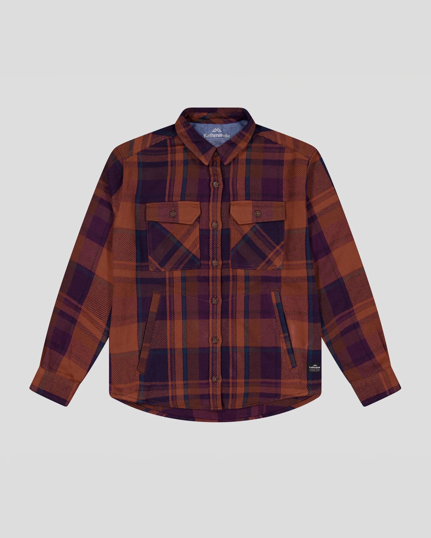 Women’s Huntly Long Sleeve Shirt - Cabin Plaid Woodsy - Image 5