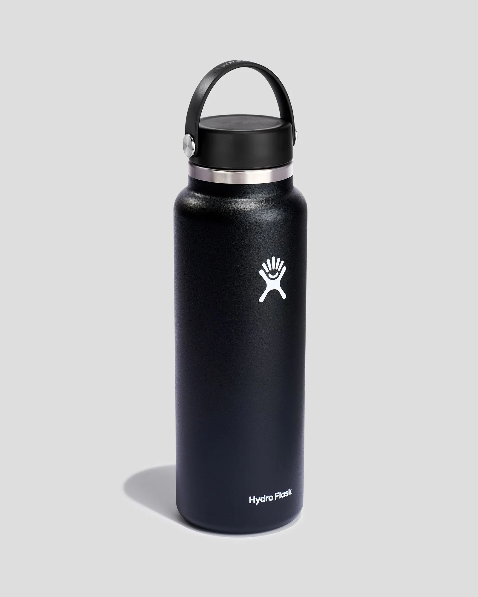 Hydro Flask Wide Mouth Bottle Black 1.18L - Black - Image 2