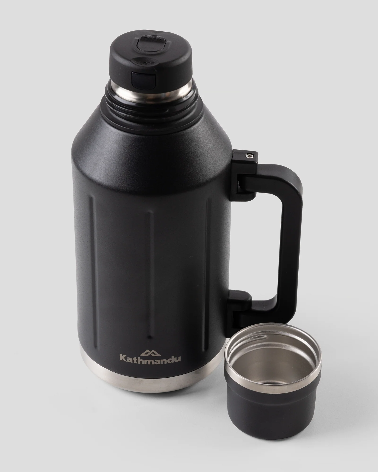Insulated Flask With Cup - 1.2L - Black Stingray - Image 2