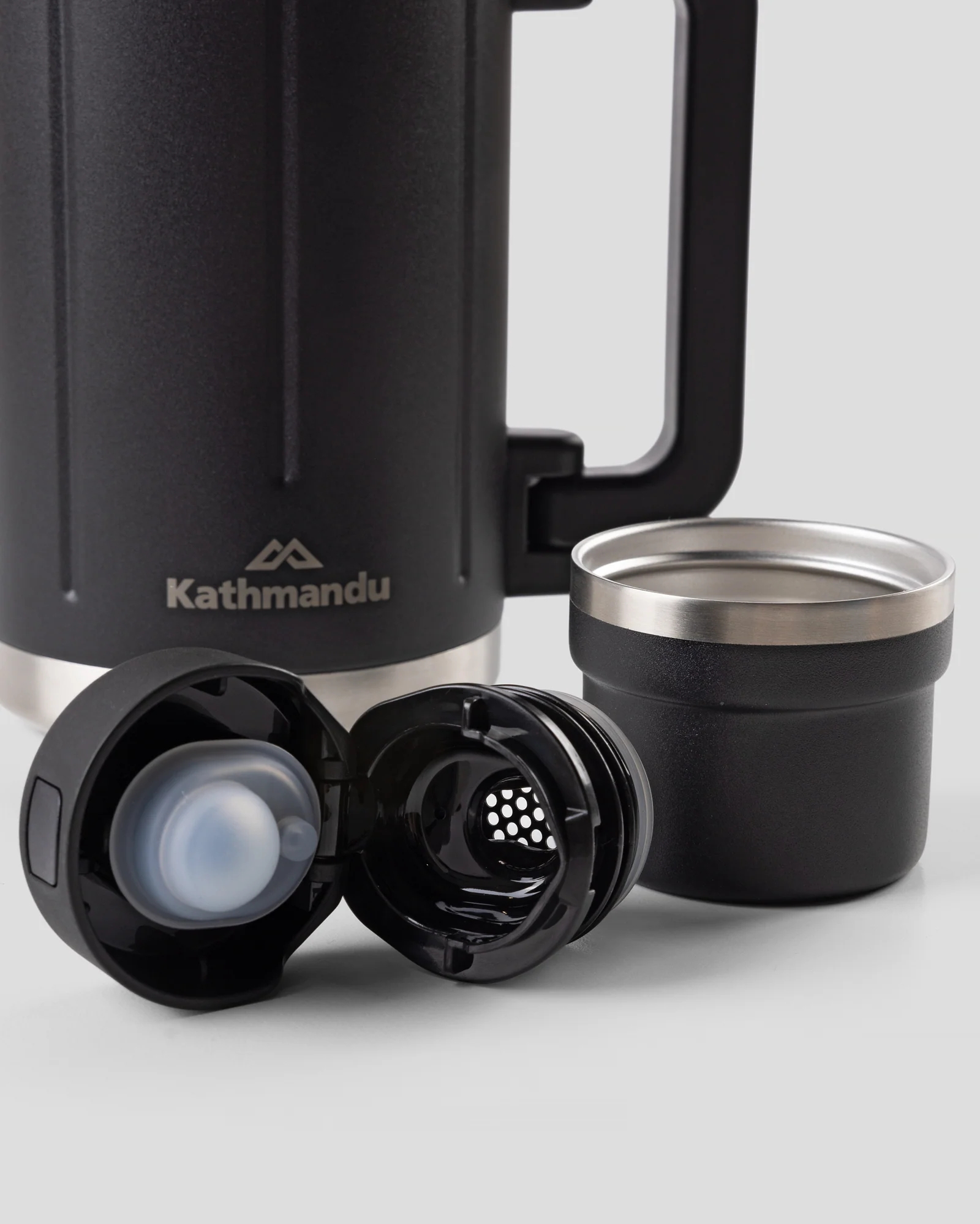 Insulated Flask With Cup - 1.2L - Black Stingray - Image 4