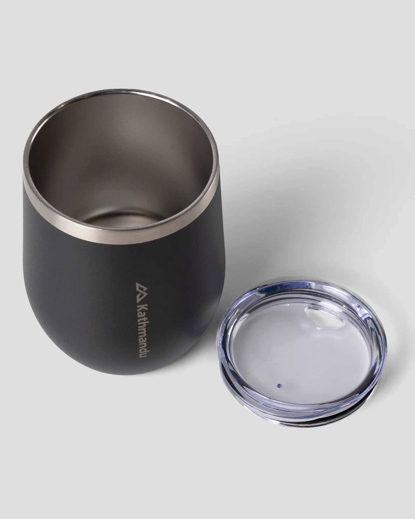 Insulated Wine Tumbler - 295ml - Black Stingray - Image 2