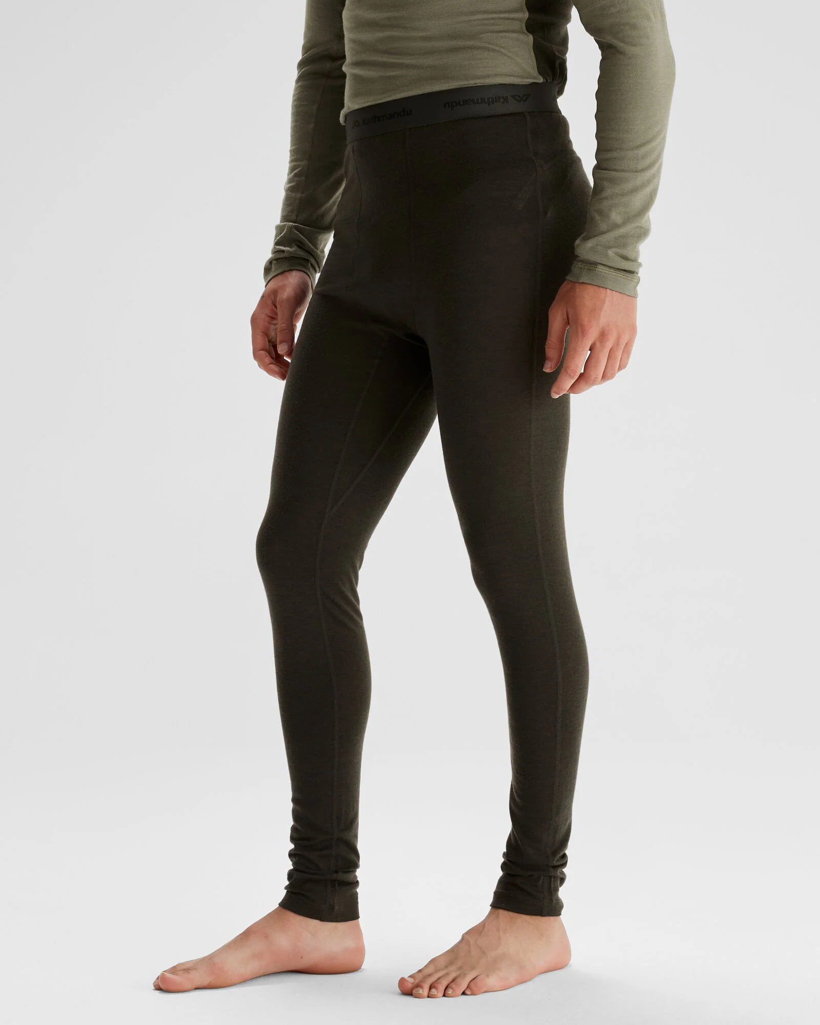 Men's K-Merino 125 Baselayer Long Johns - Dark Moss - Image 3