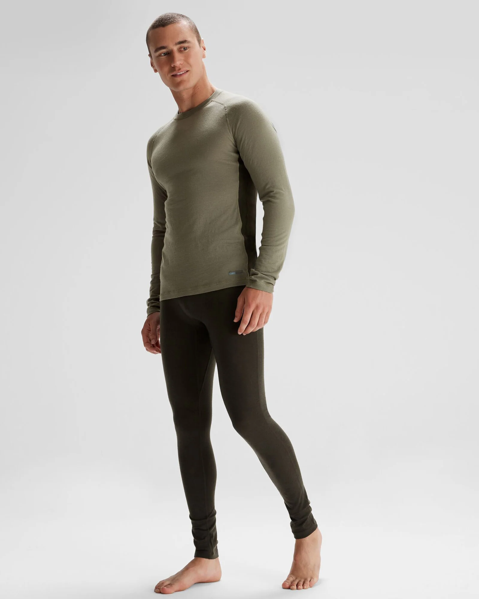 Men's K-Merino 125 Baselayer Top - Beech/Dark Moss - Image 5