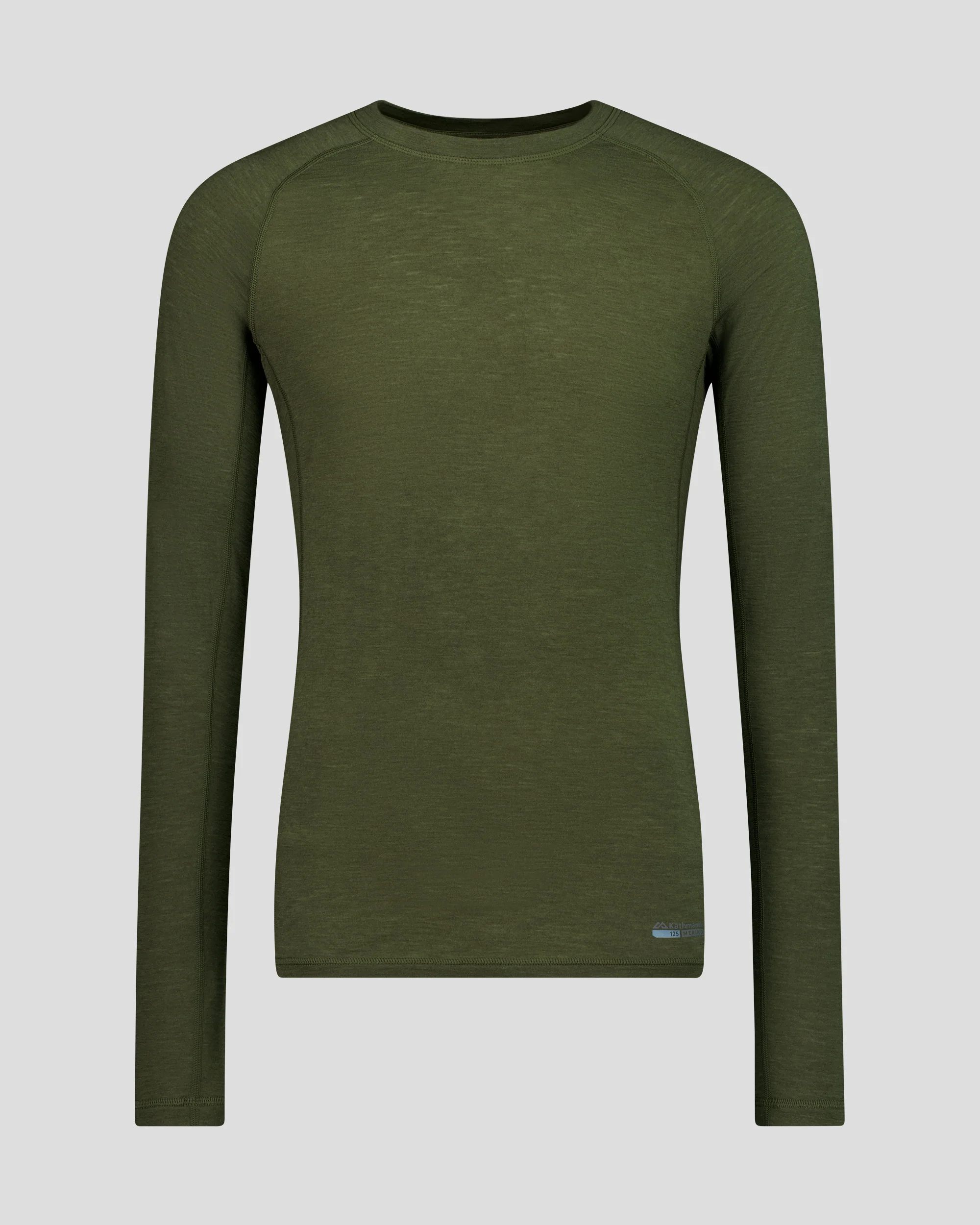 Men's K-Merino 125 Baselayer Long Sleeve Top - Light Moss - Image 4