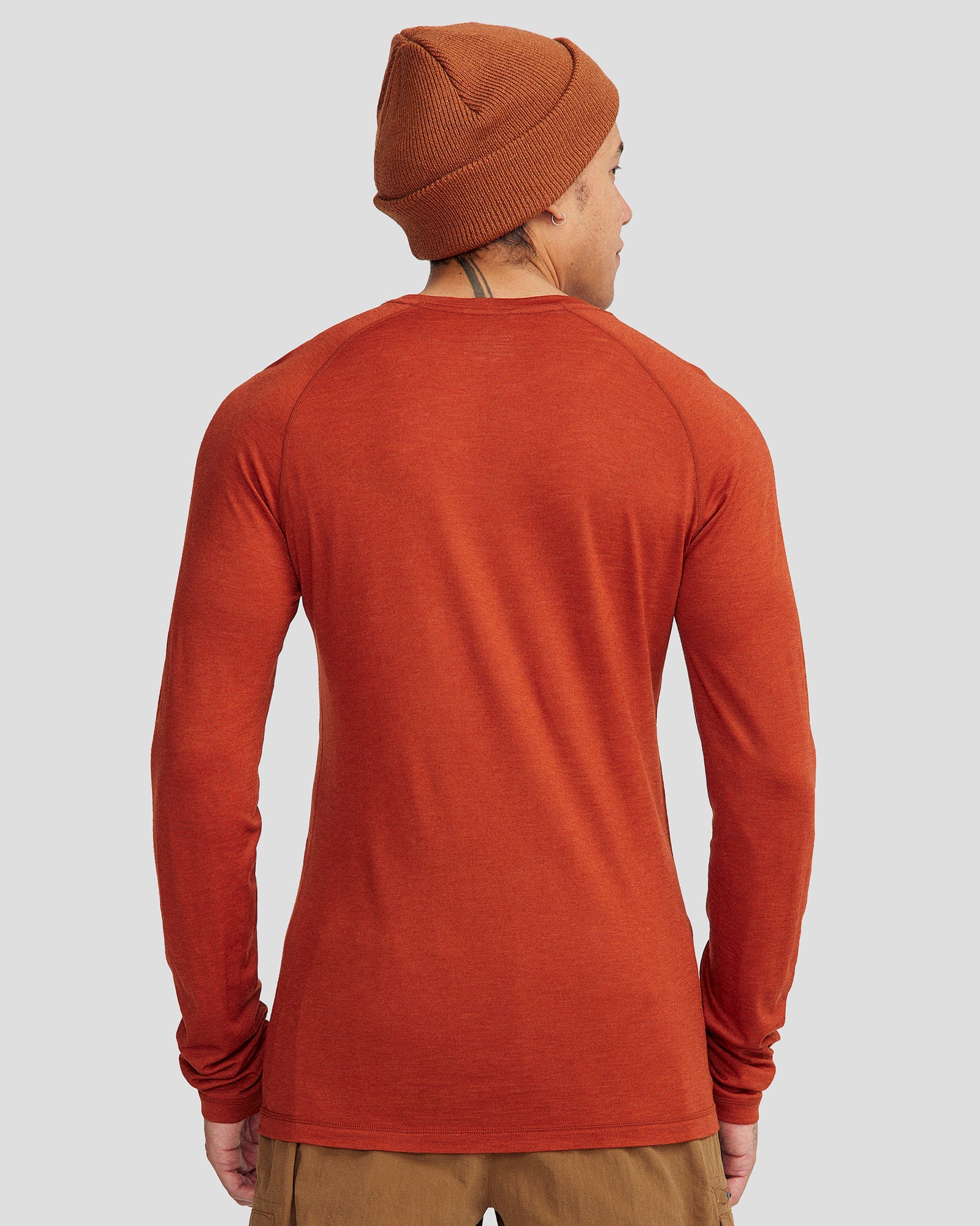 Men's K-Merino 125 Baselayer Top - Redwood - Image 3