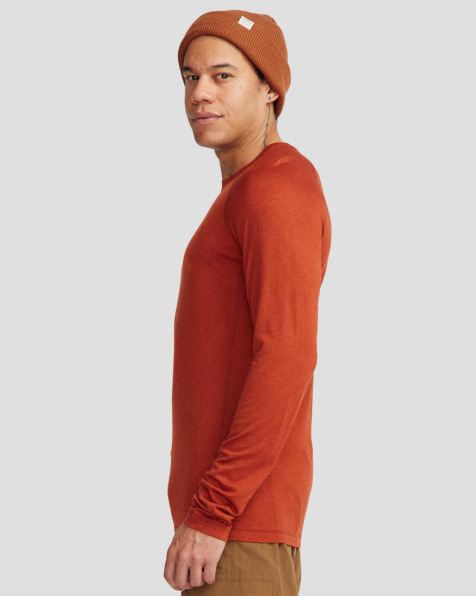 Men's K-Merino 125 Baselayer Top - Redwood - Image 4