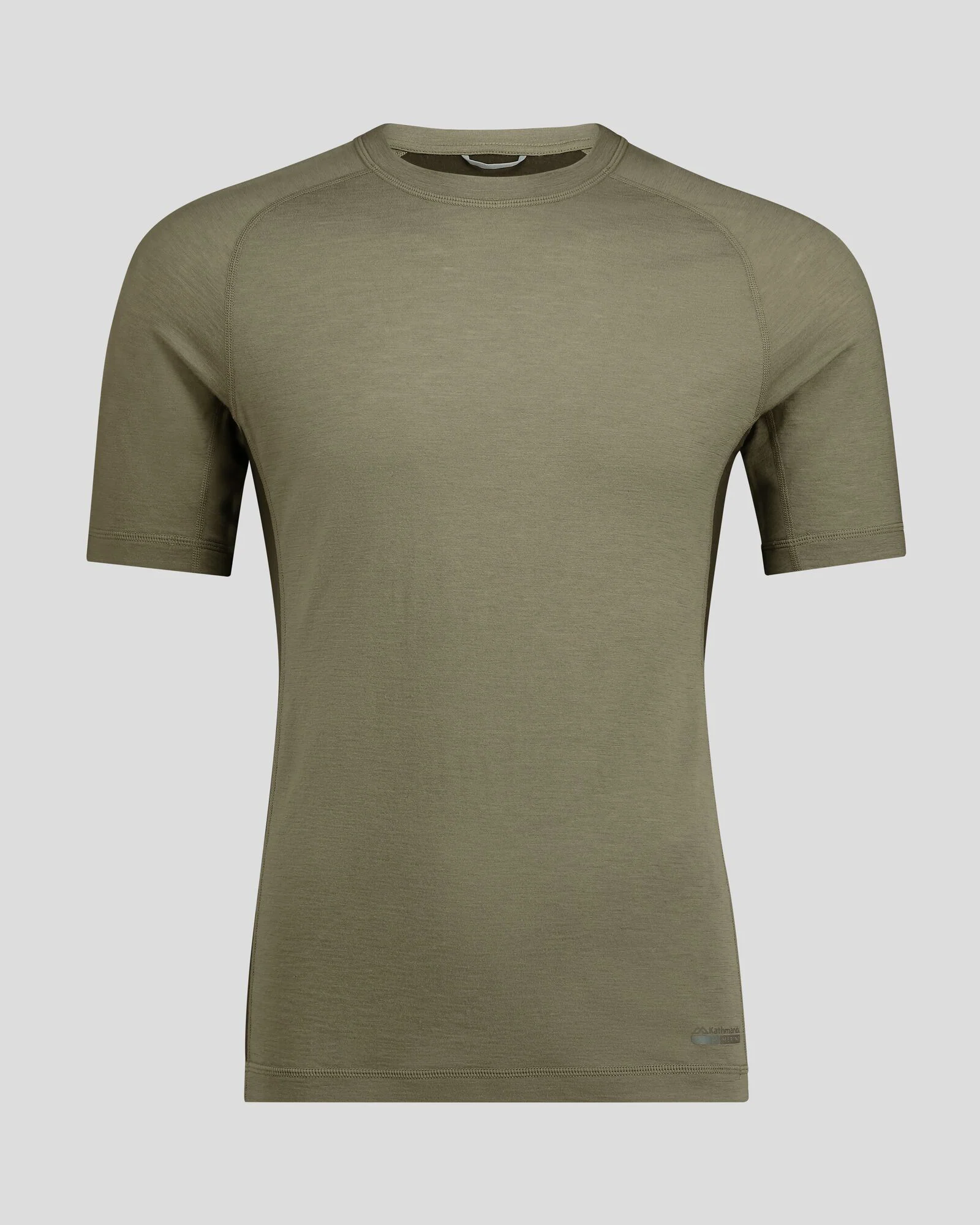 Men's K-Merino 125 Baselayer T-shirt - Beech/Dark Moss - Image 5