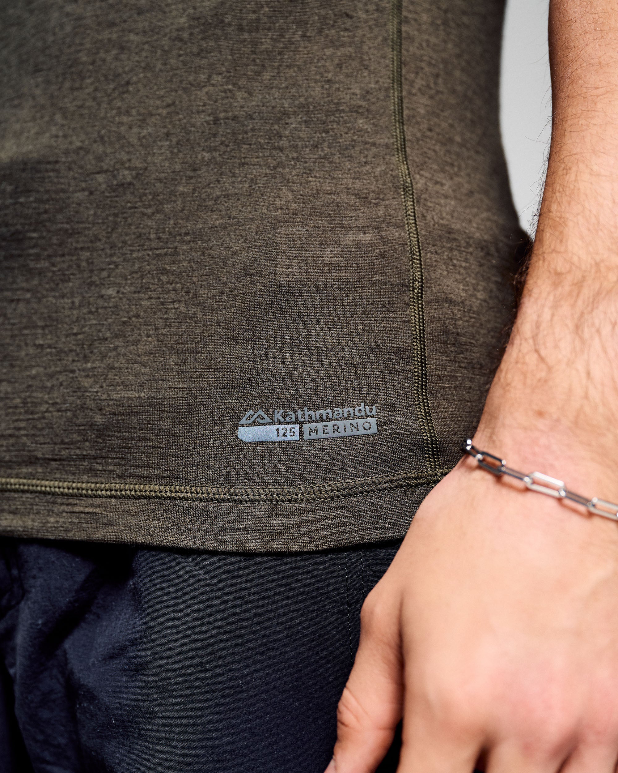 Men's K-Merino 125 Baselayer S/S Tee - Light Moss - Image 2