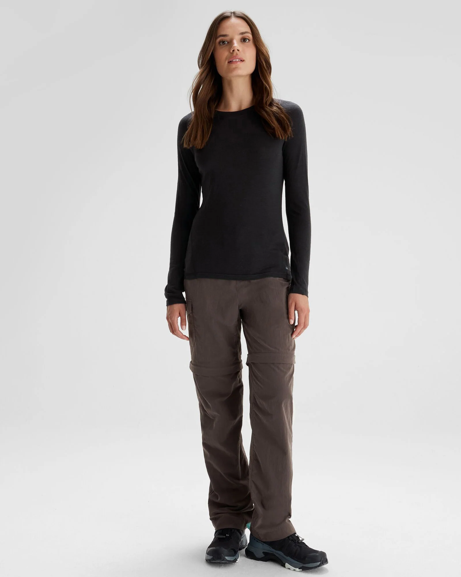 Women's K-Merino 125 Baselayer Top - Black Stingray - Image 2