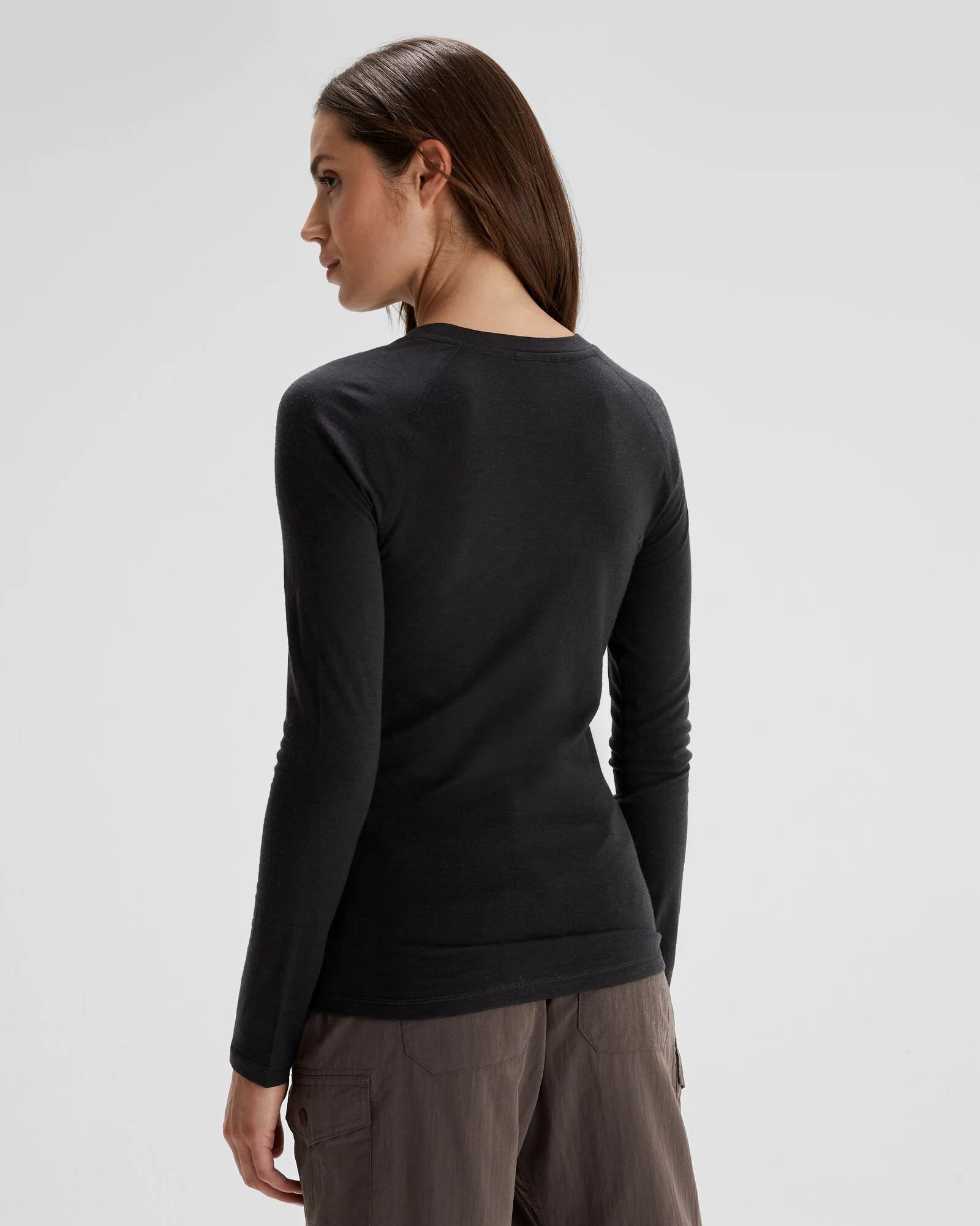 Women's K-Merino 125 Baselayer Top - Black Stingray - Image 4