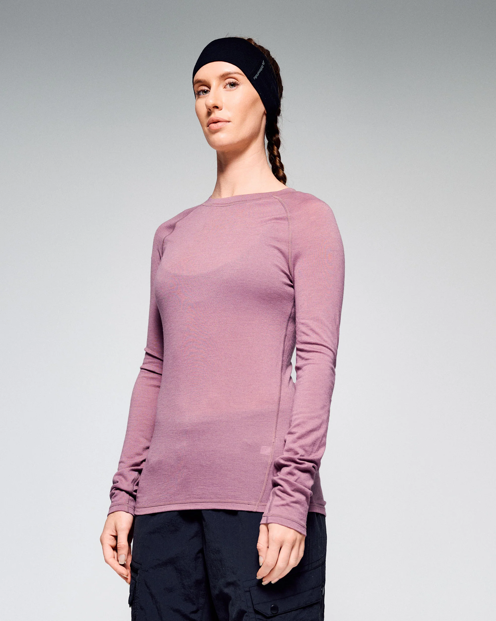 Women's K-Merino 125 Baselayer Long Sleeve Top - Dark Thistle - Image 2