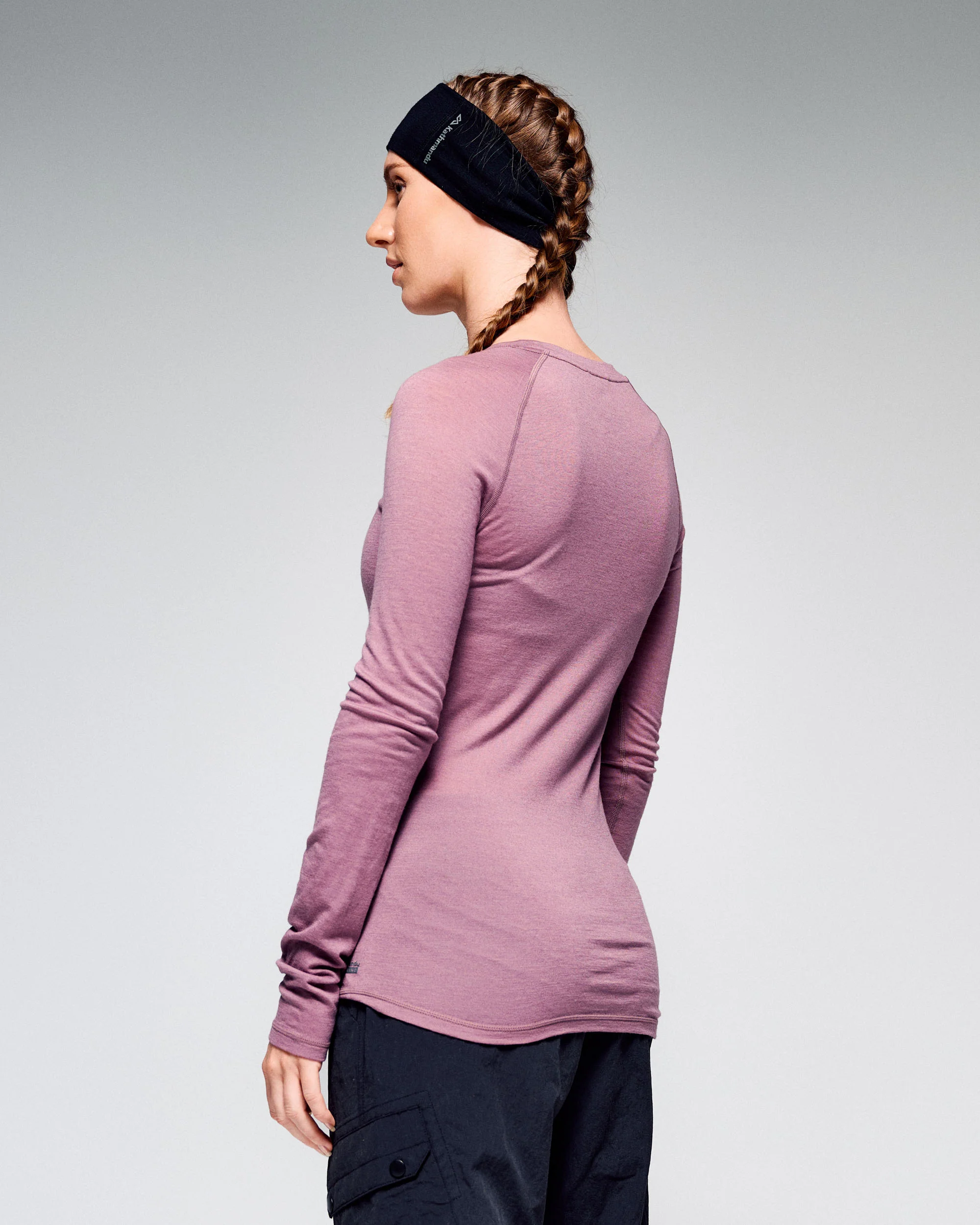 Women's K-Merino 125 Baselayer Long Sleeve Top - Dark Thistle - Image 4