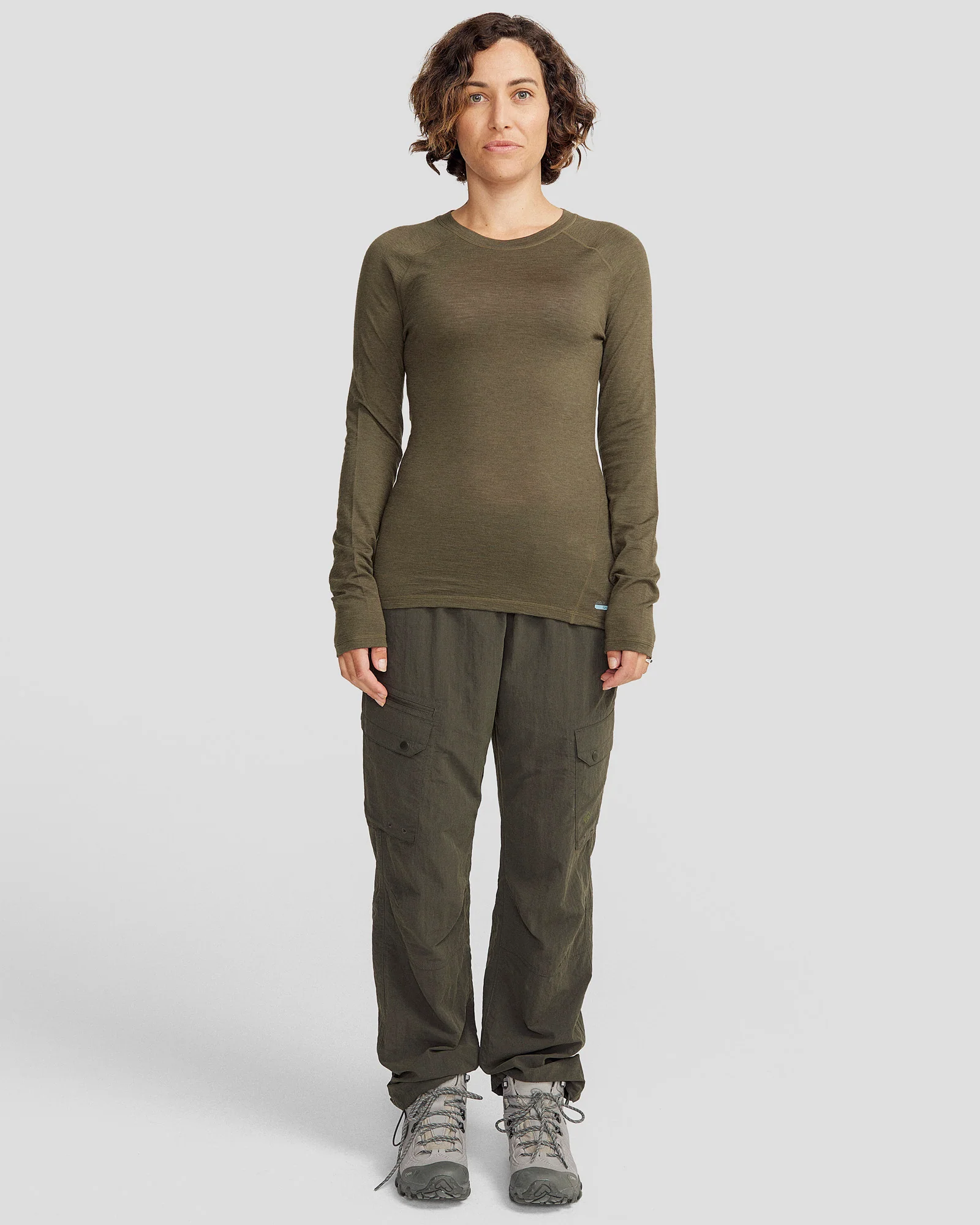 Women's K-Merino 125 Baselayer Top - Light Moss - Image 2