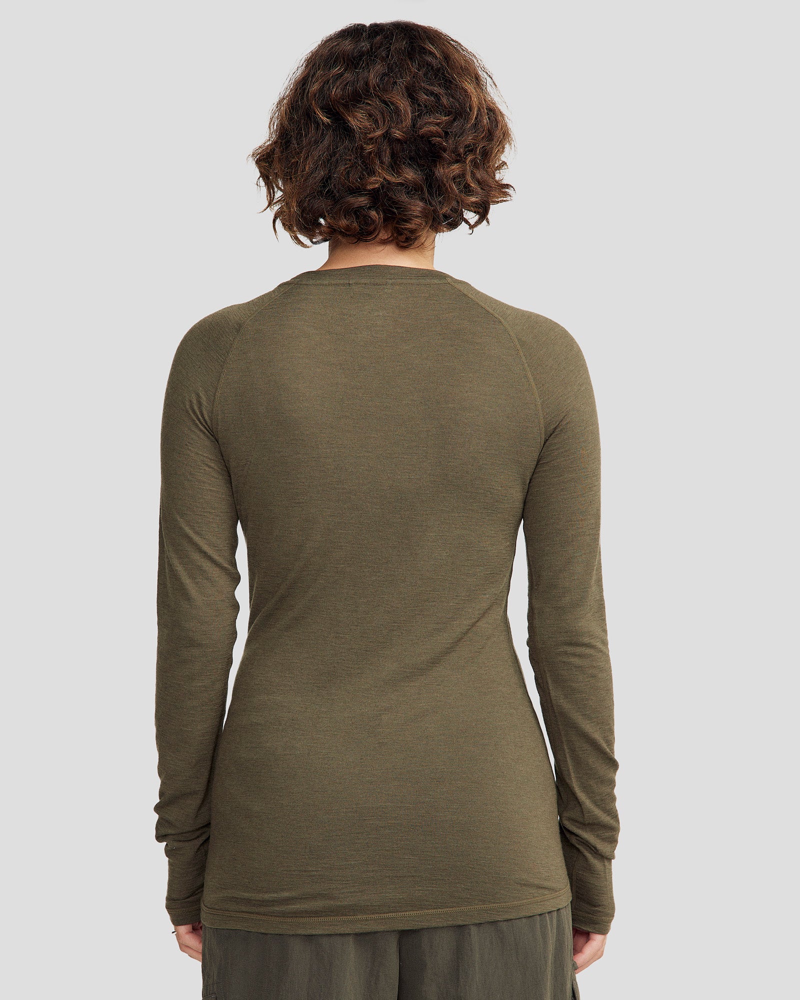 Women's K-Merino 125 Baselayer Top - Light Moss - Image 3