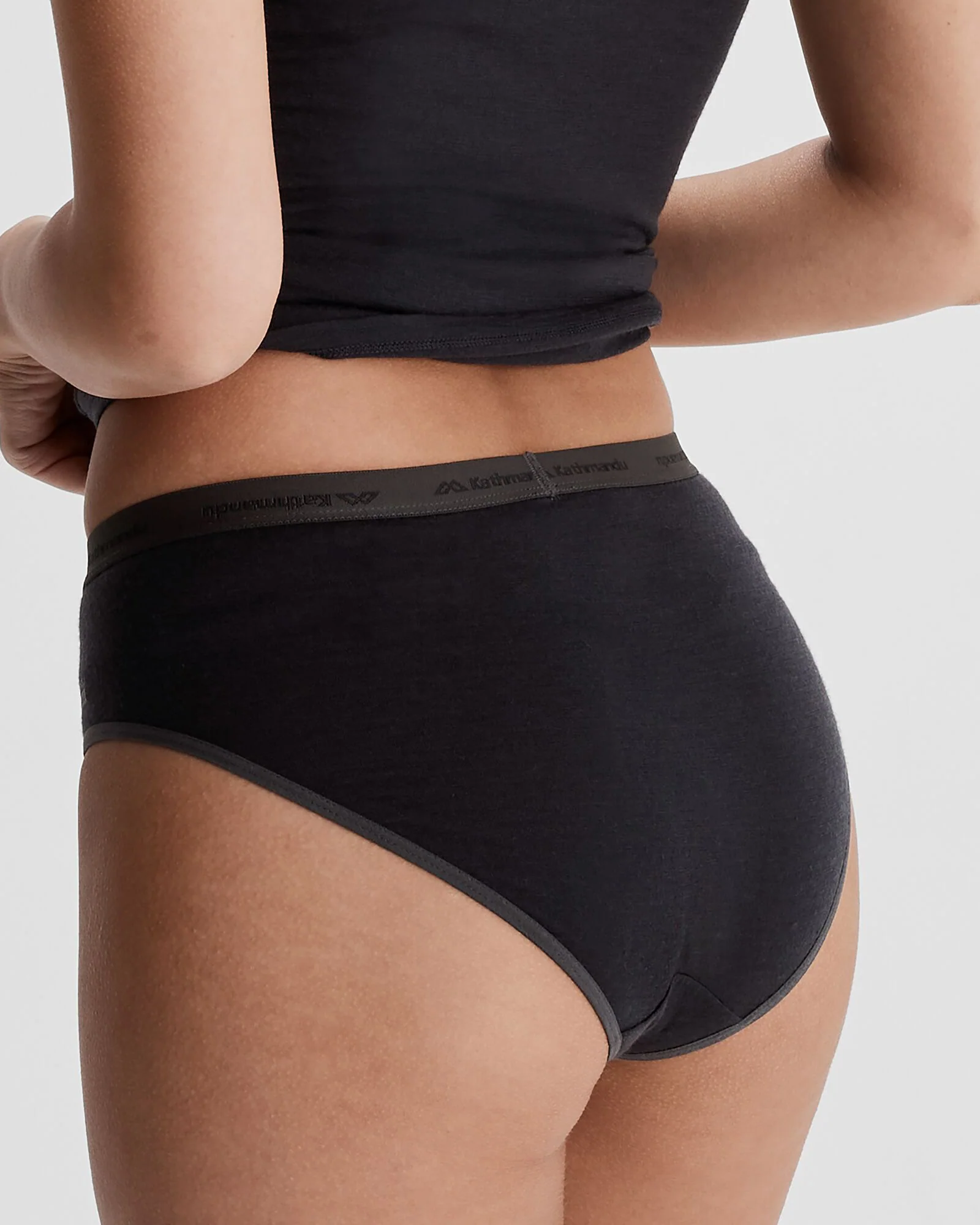 Women's K-Merino 125 Briefs - Black Stingray - Image 2