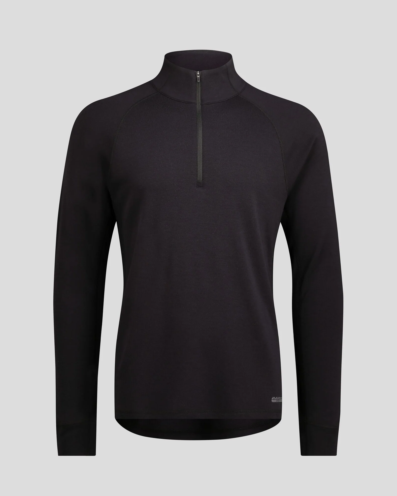 Men's K-Merino 250 Quarter Zip Long Sleeve - Black Stingray - Image 5