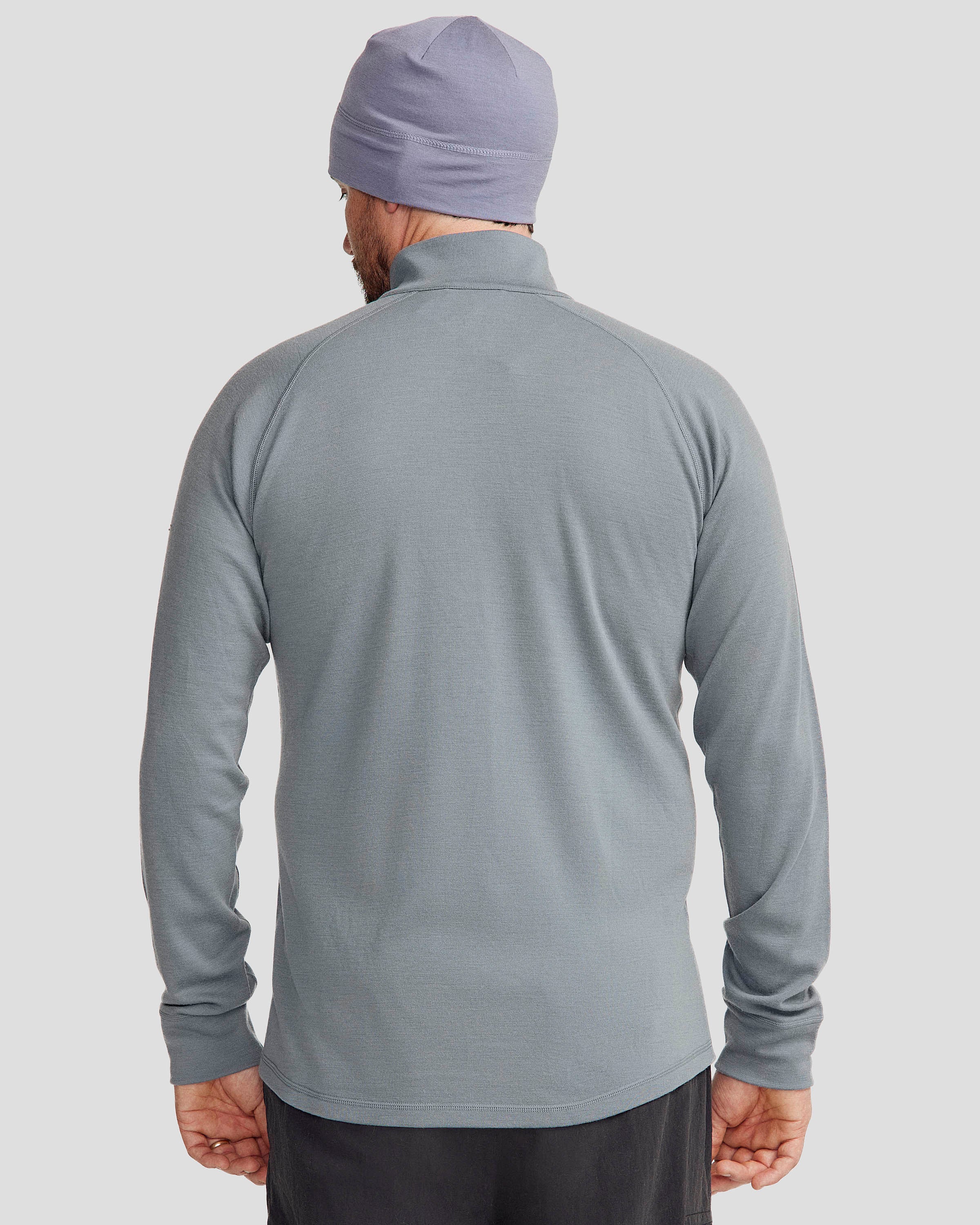Men's K-Merino 250 Quarter Zip Long Sleeve - Moon - Image 3