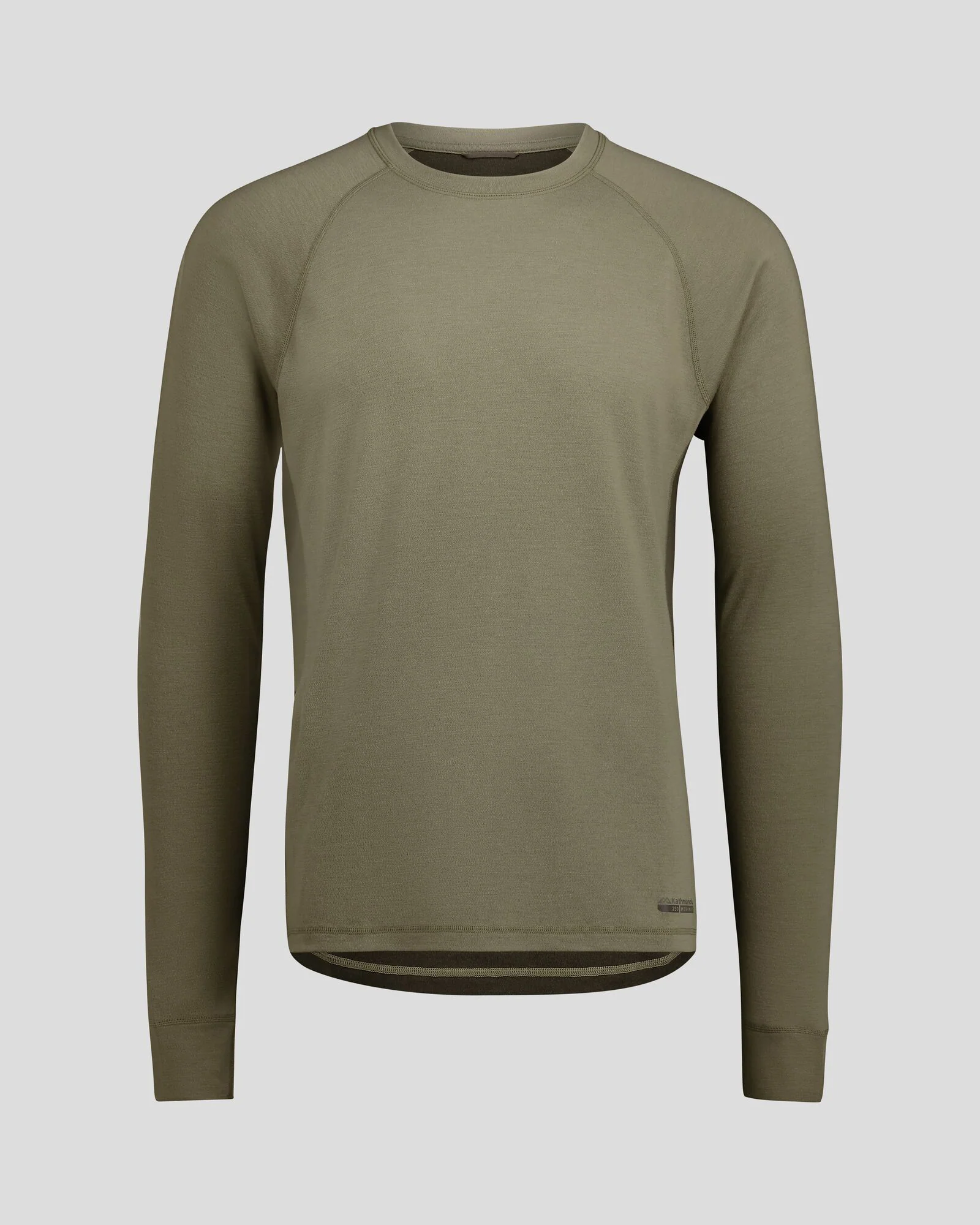Men's K-Merino 250 Long Sleeve Top  - Beech/Dark Moss - Image 5