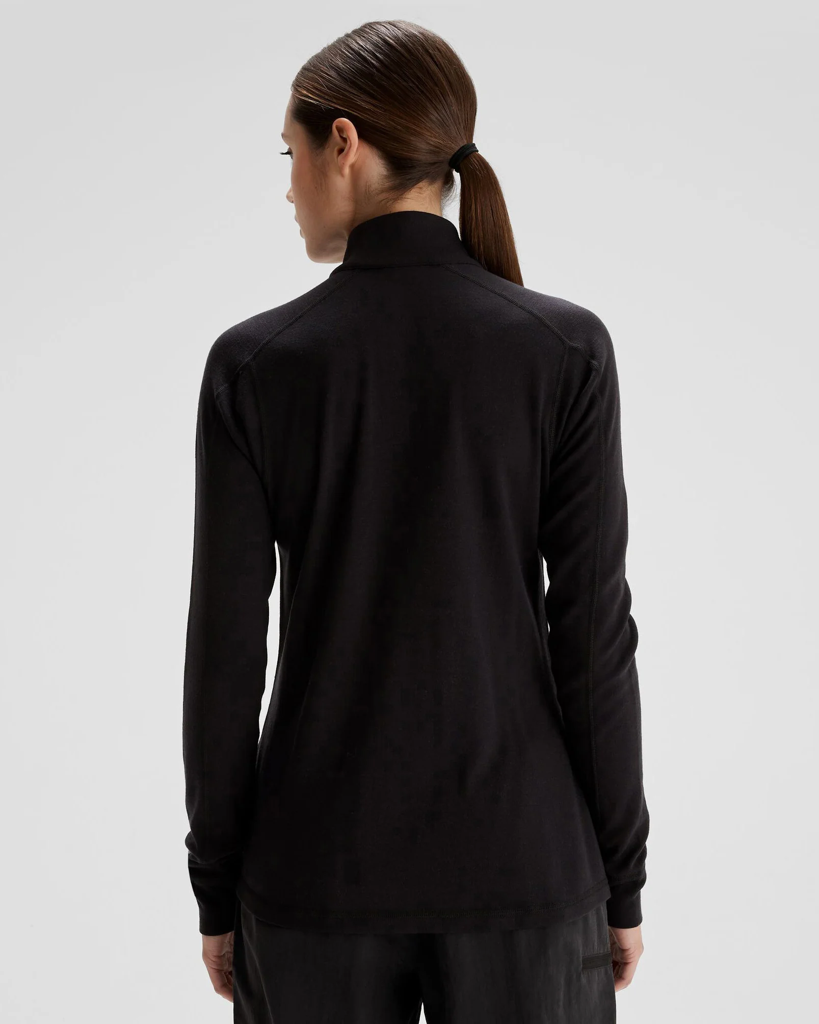 Women's K-Merino 250 Quarter Zip Top  - Black Stingray - Image 4