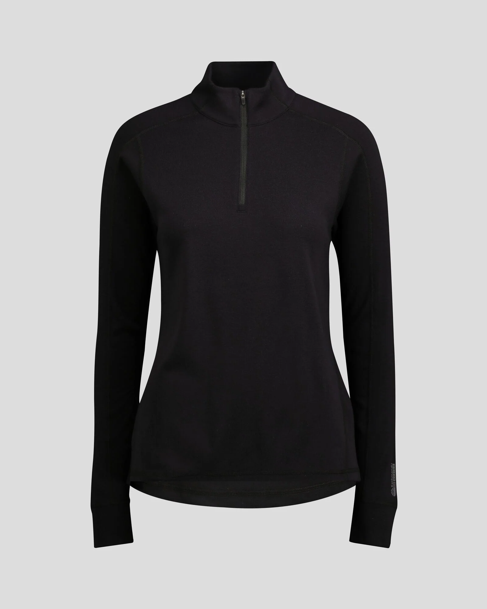 Women's K-Merino 250 Quarter Zip Top  - Black Stingray - Image 5