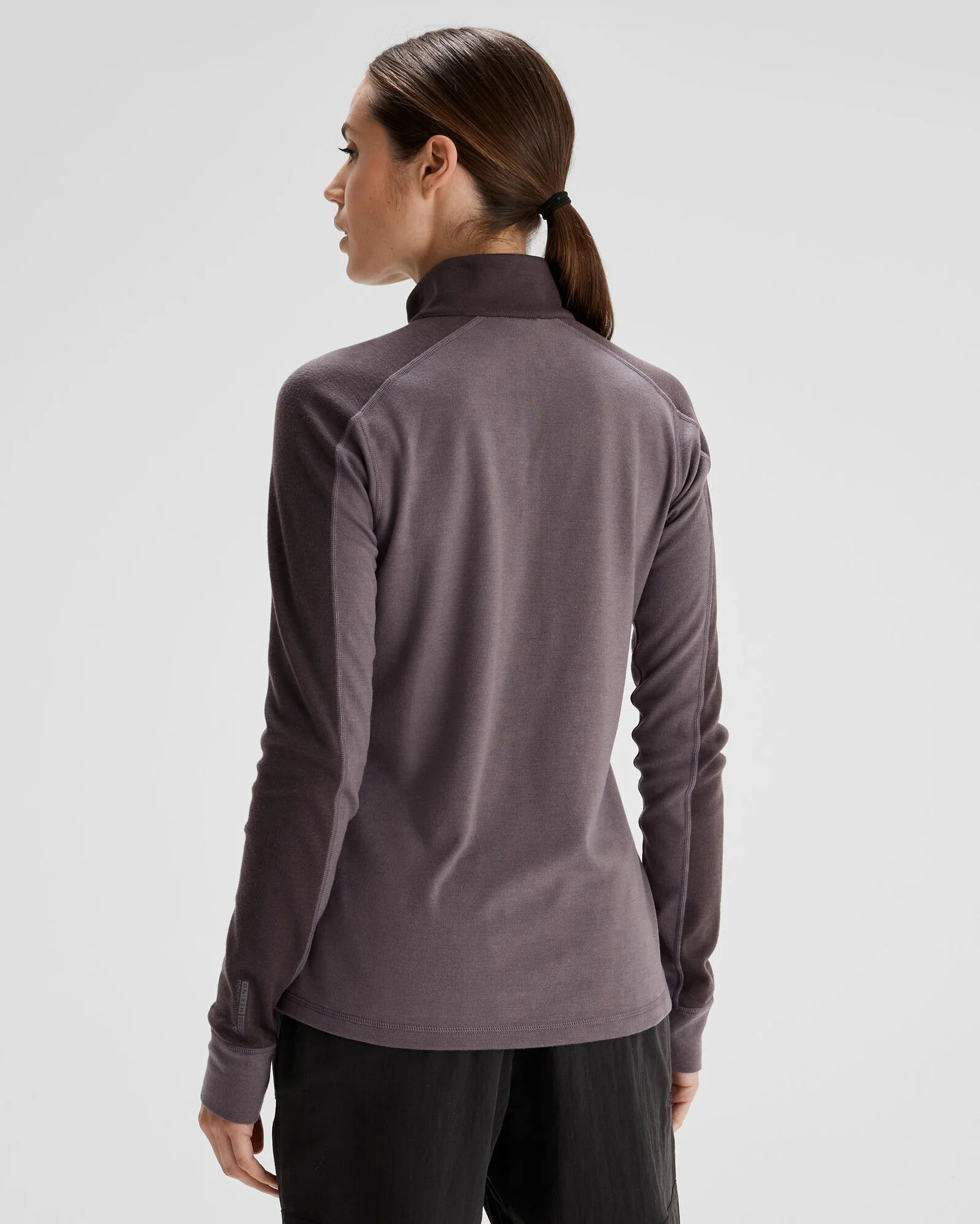 Women's K-Merino 250 Quarter Zip Top  - Light Quartz/Dark Quartz - Image 4