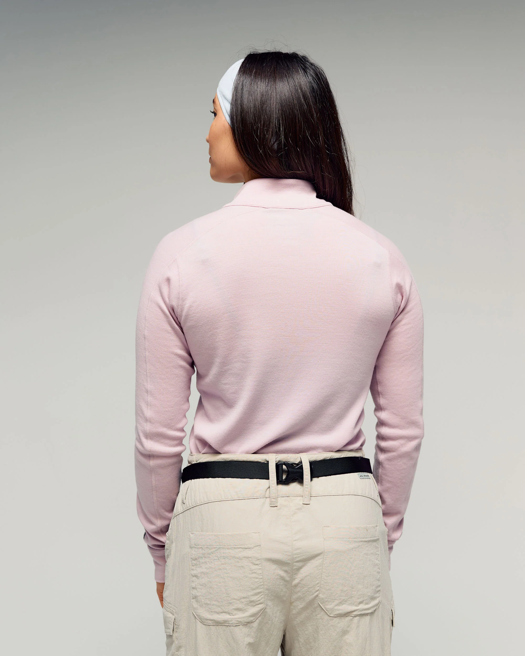 Women's K-Merino 250 1/4 Zip Long Sleeve Top - Stardust - Image 2