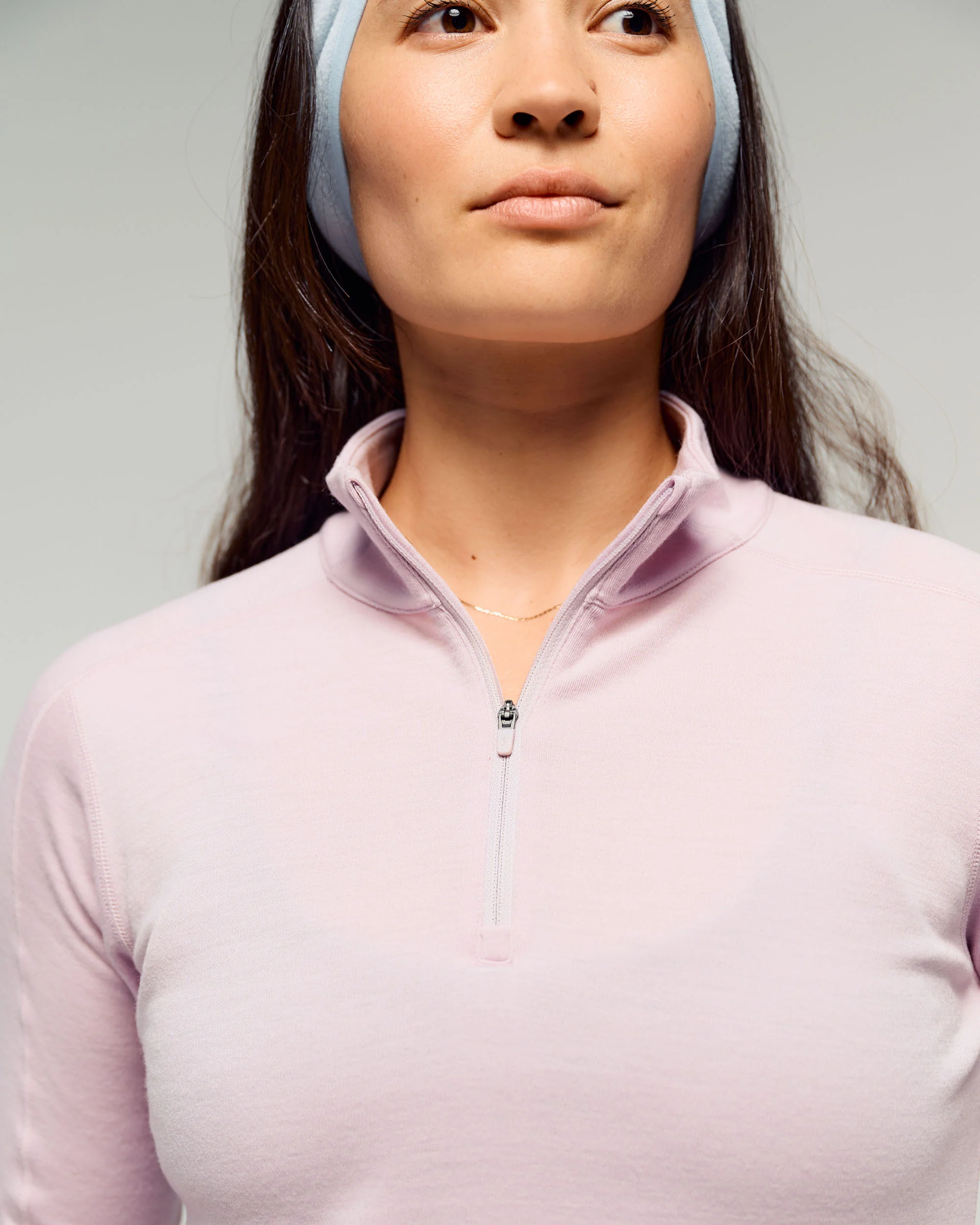 Women's K-Merino 250 1/4 Zip Long Sleeve Top - Stardust - Image 5