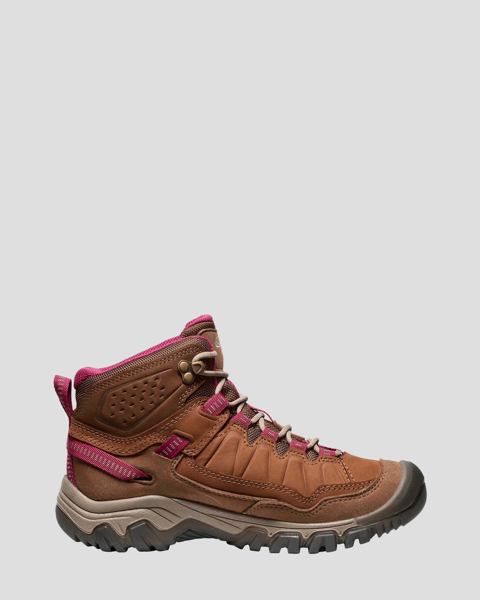 Women's Keen Targhee IV Mid Waterproof Boots - Bison/Beaujolais - Image 3