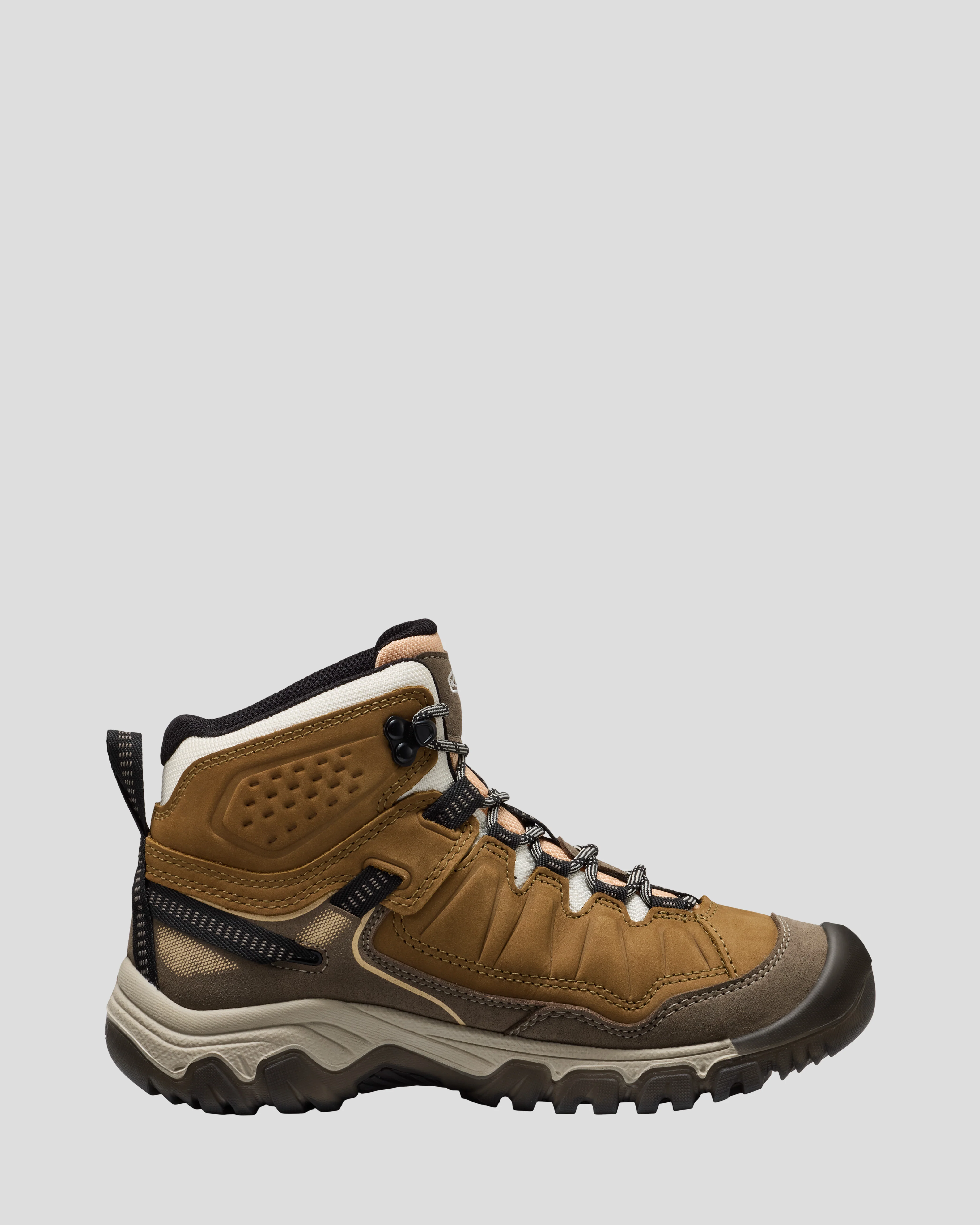 Women's Keen Targhee IV Mid Waterproof Boots - Coyote/Peach fuzz - Image 3