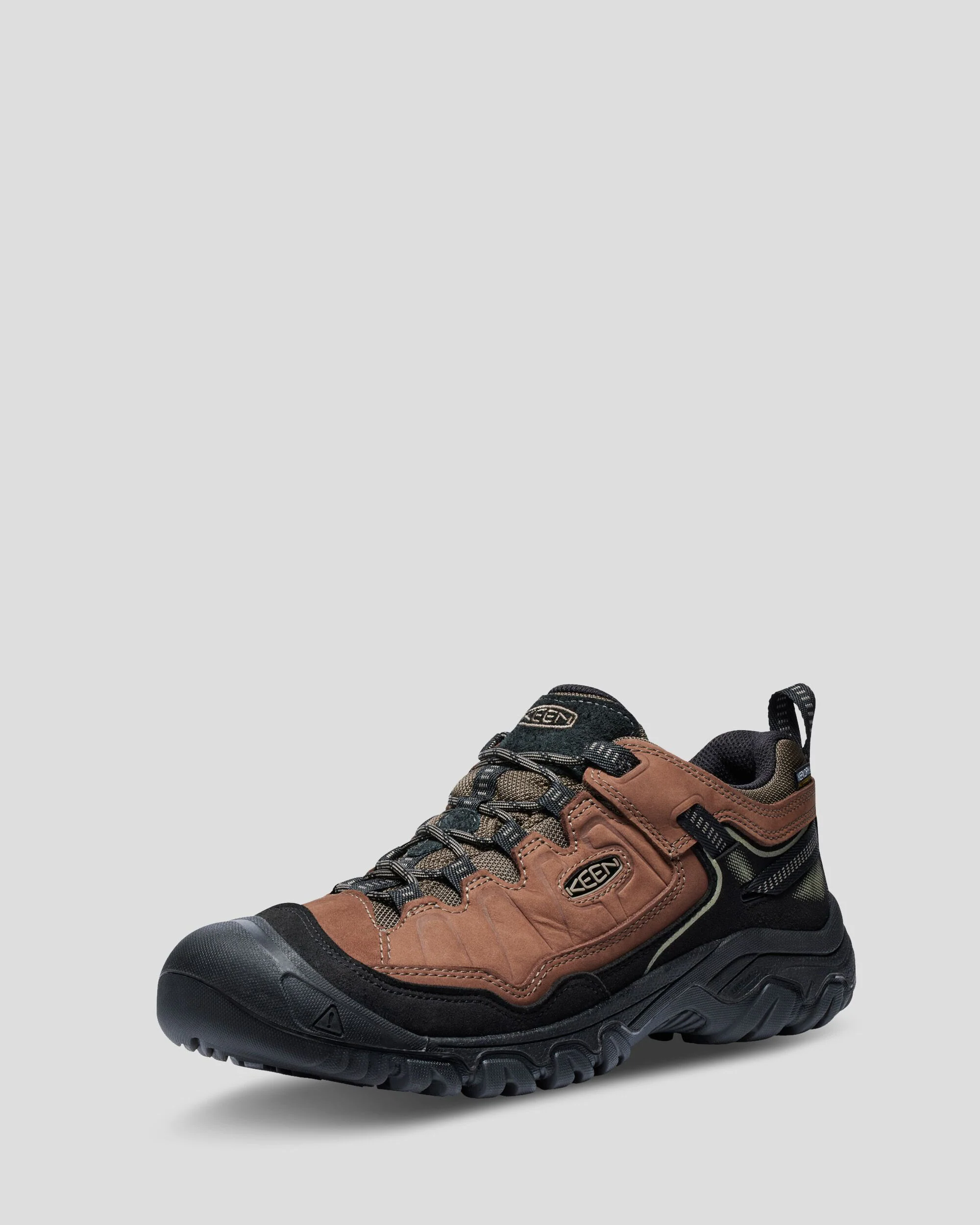 Men's Keen Targhee IV Waterproof Hiking Shoes - Bison/Brindle - Image 2