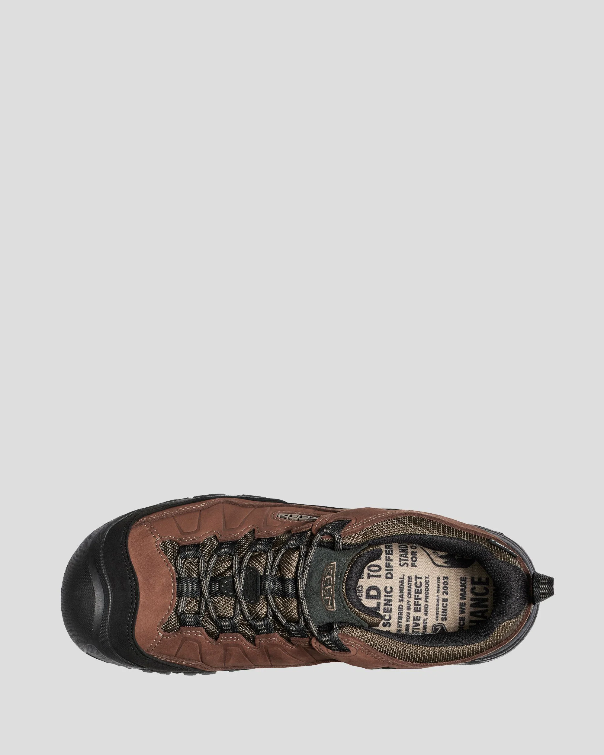 Men's Keen Targhee IV Waterproof Hiking Shoes - Bison/Brindle - Image 3