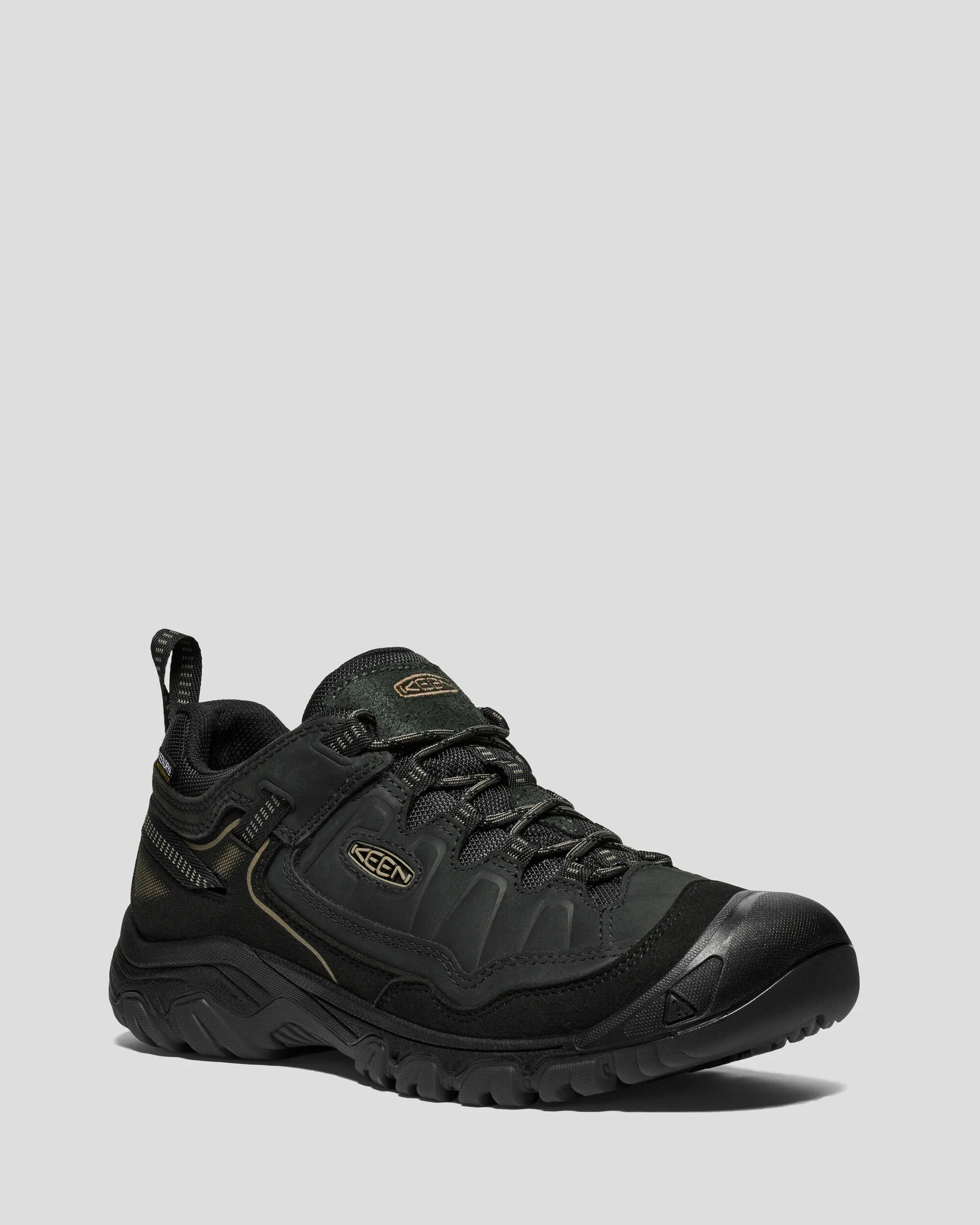 Men's Keen Targhee IV Waterproof Hiking Shoes - Black - Image 2