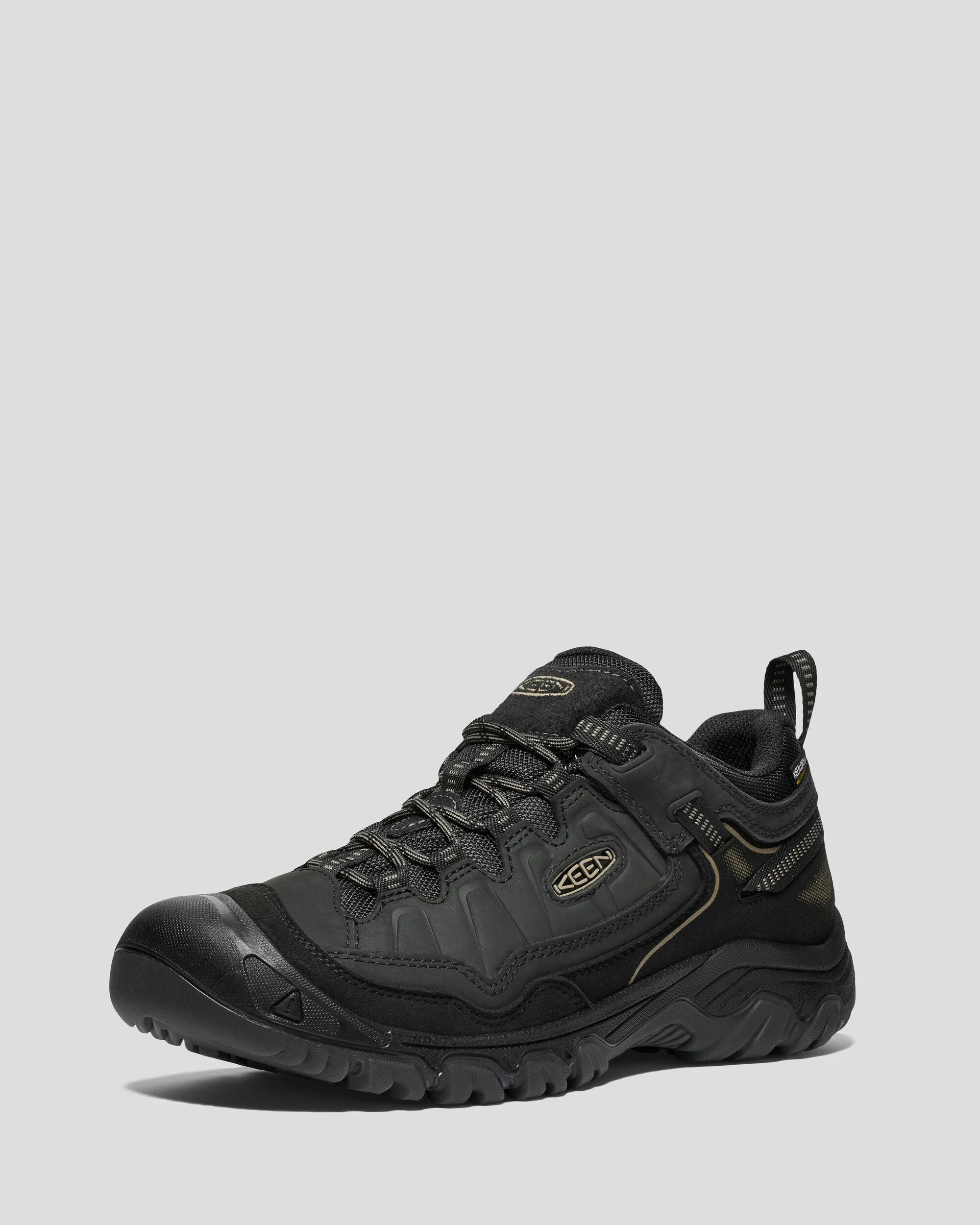 Men's Keen Targhee IV Waterproof Hiking Shoes - Black - Image 3