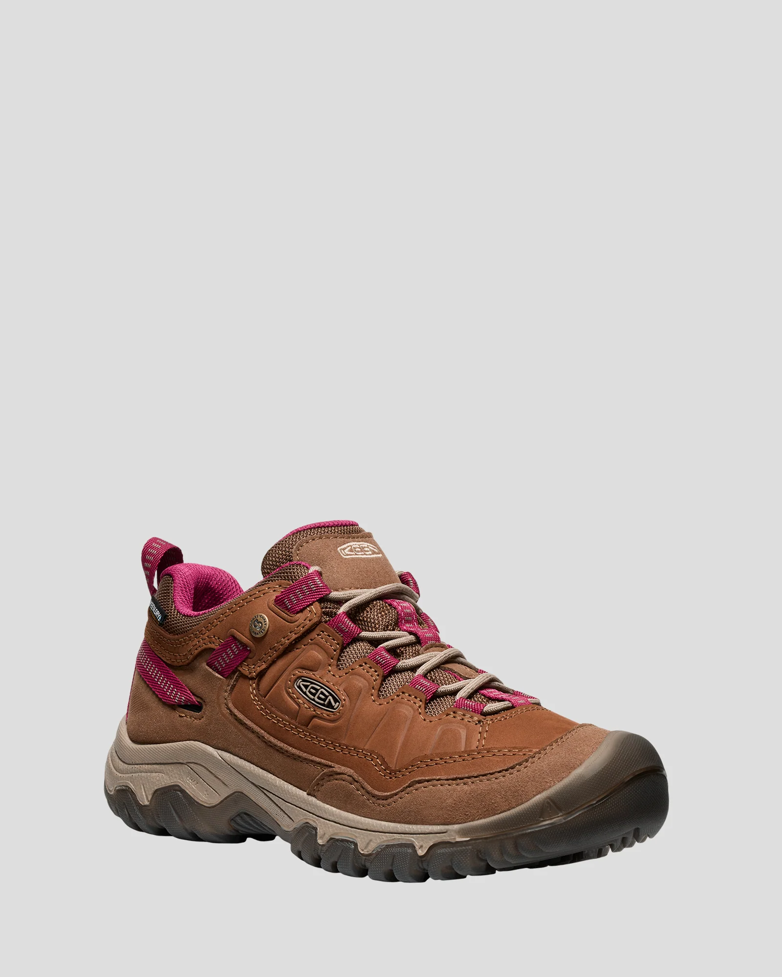 Women's Keen Targhee IV Waterproof Boots - Bison/Beaujolais - Image 2