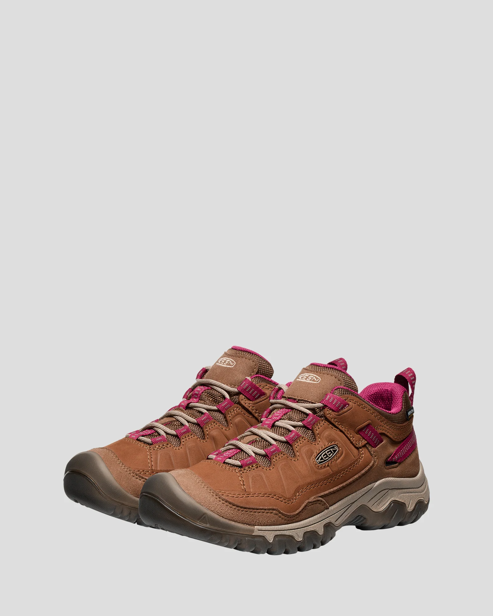 Women's Keen Targhee IV Waterproof Boots - Bison/Beaujolais - Image 4