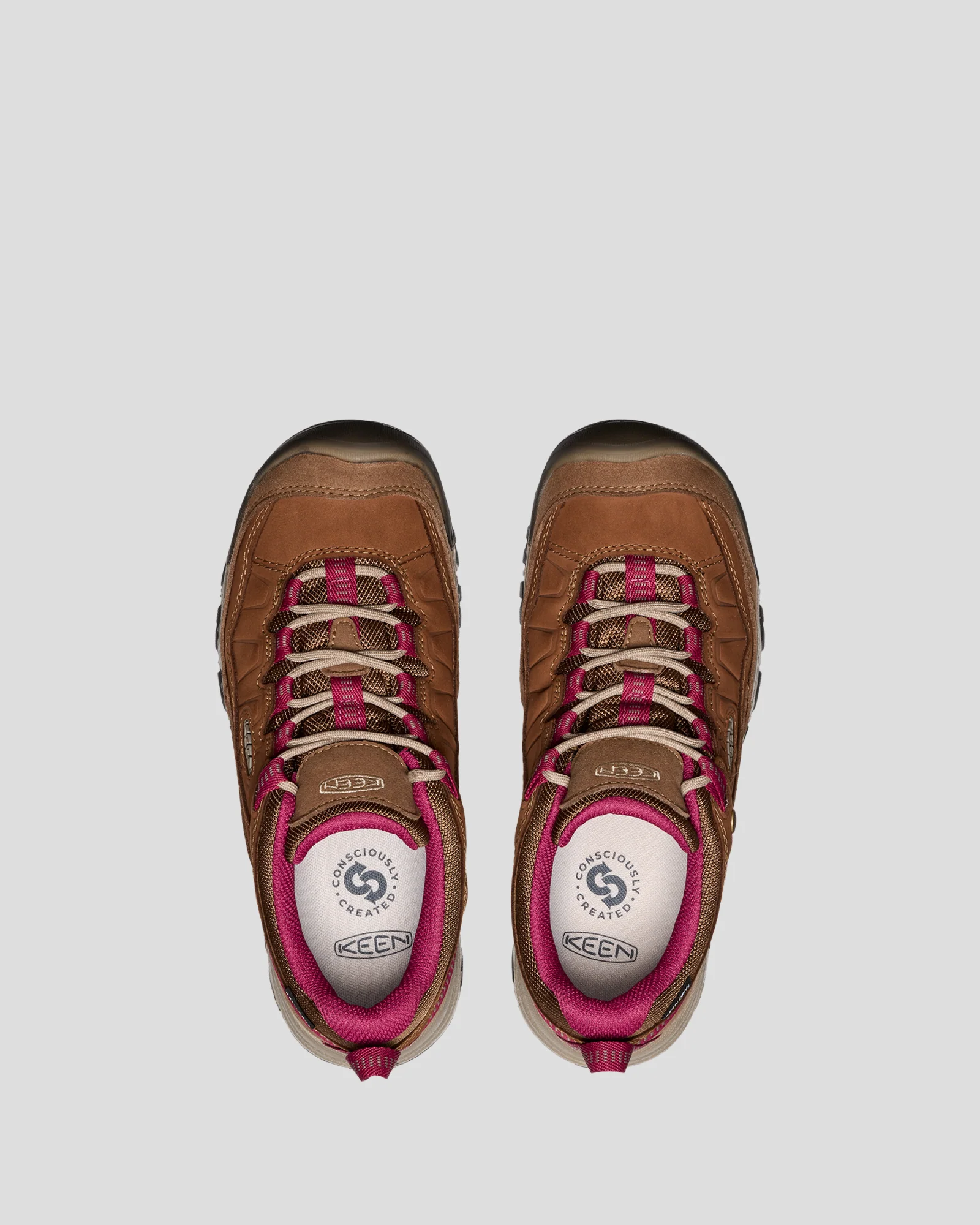 Women's Keen Targhee IV Waterproof Boots - Bison/Beaujolais - Image 5