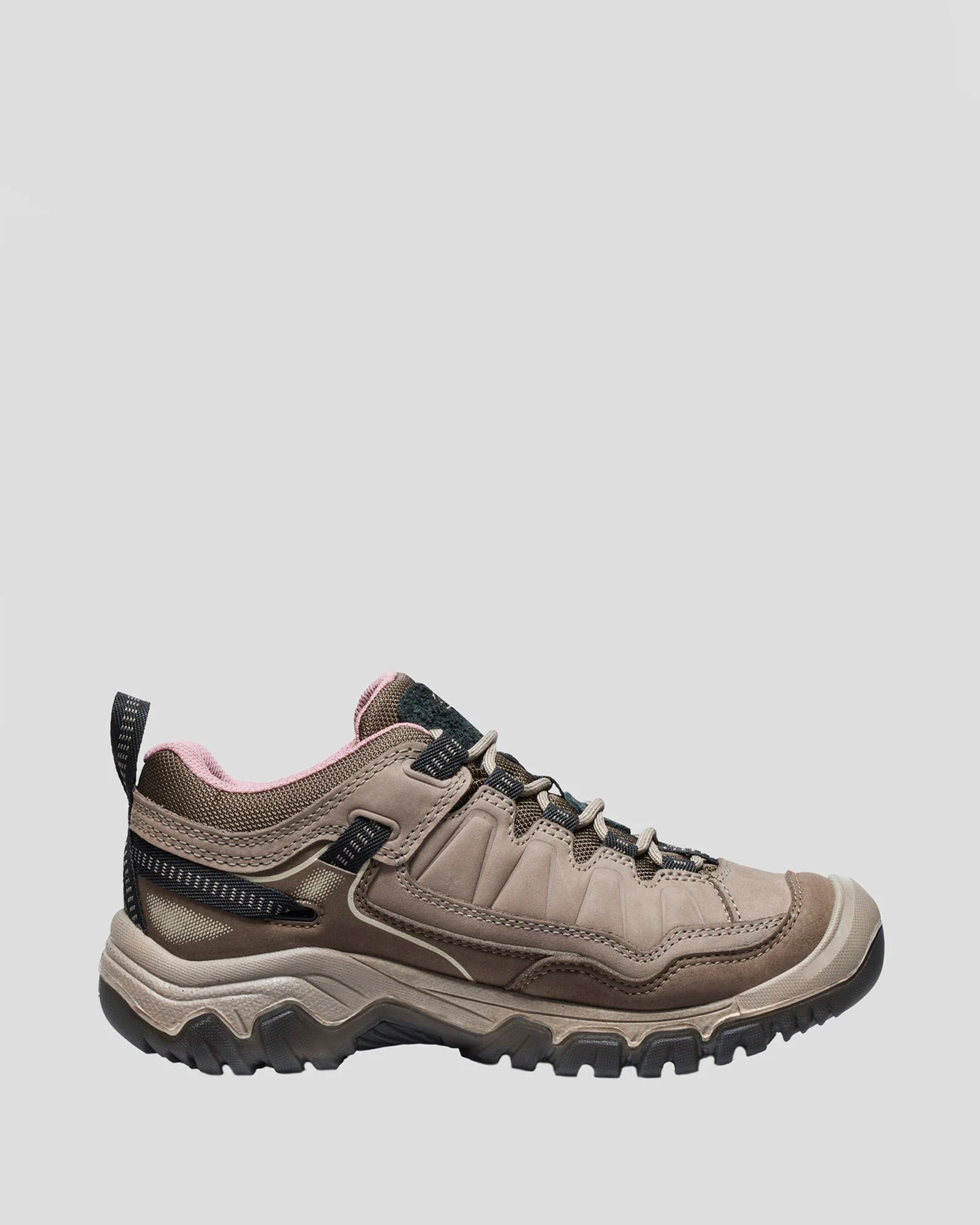 Women's Keen Targhee IV Waterproof Hiking Shoe - Brindle/Nostalgia Rose - Image 3