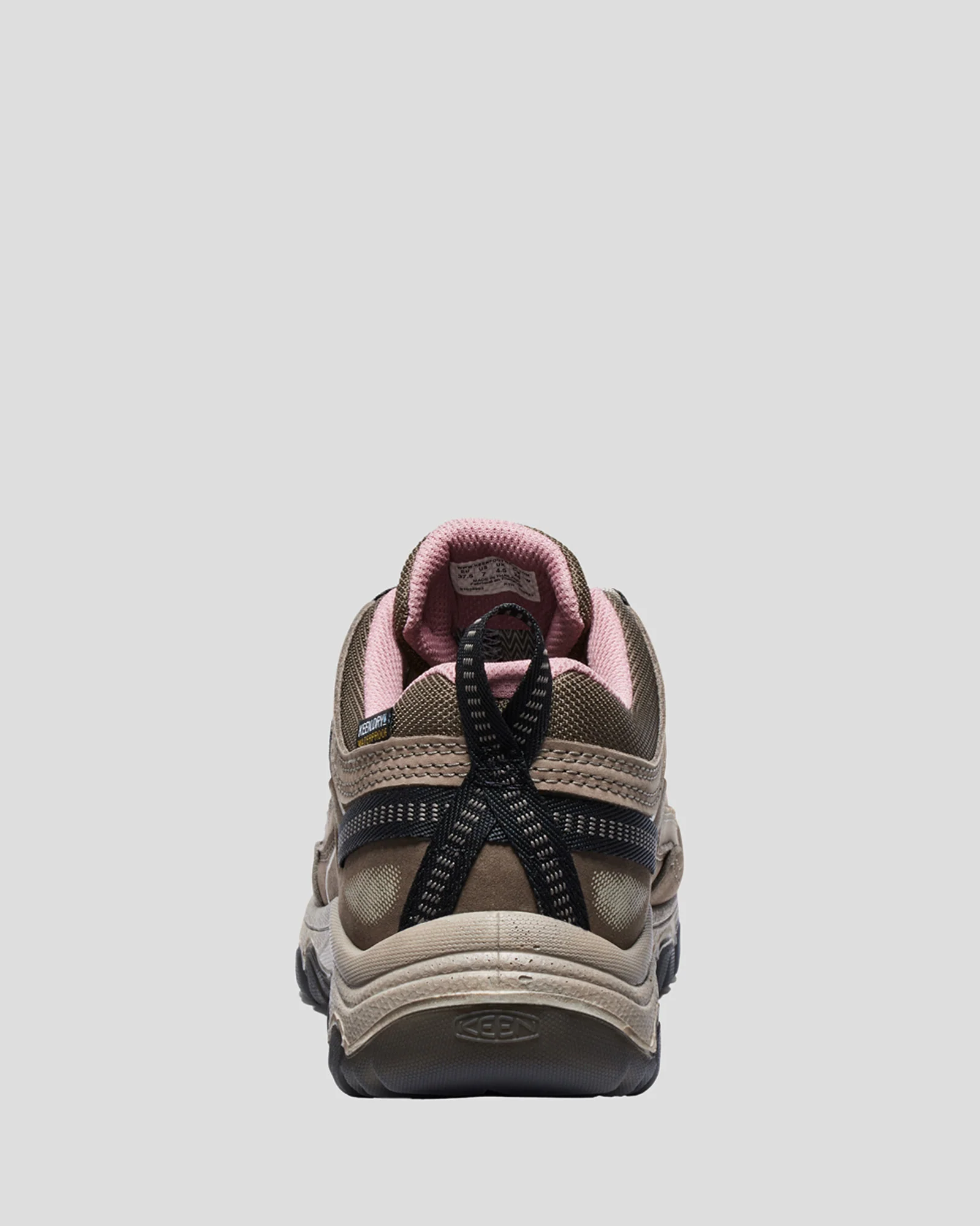 Women's Keen Targhee IV Waterproof Hiking Shoe - Brindle/Nostalgia Rose - Image 5