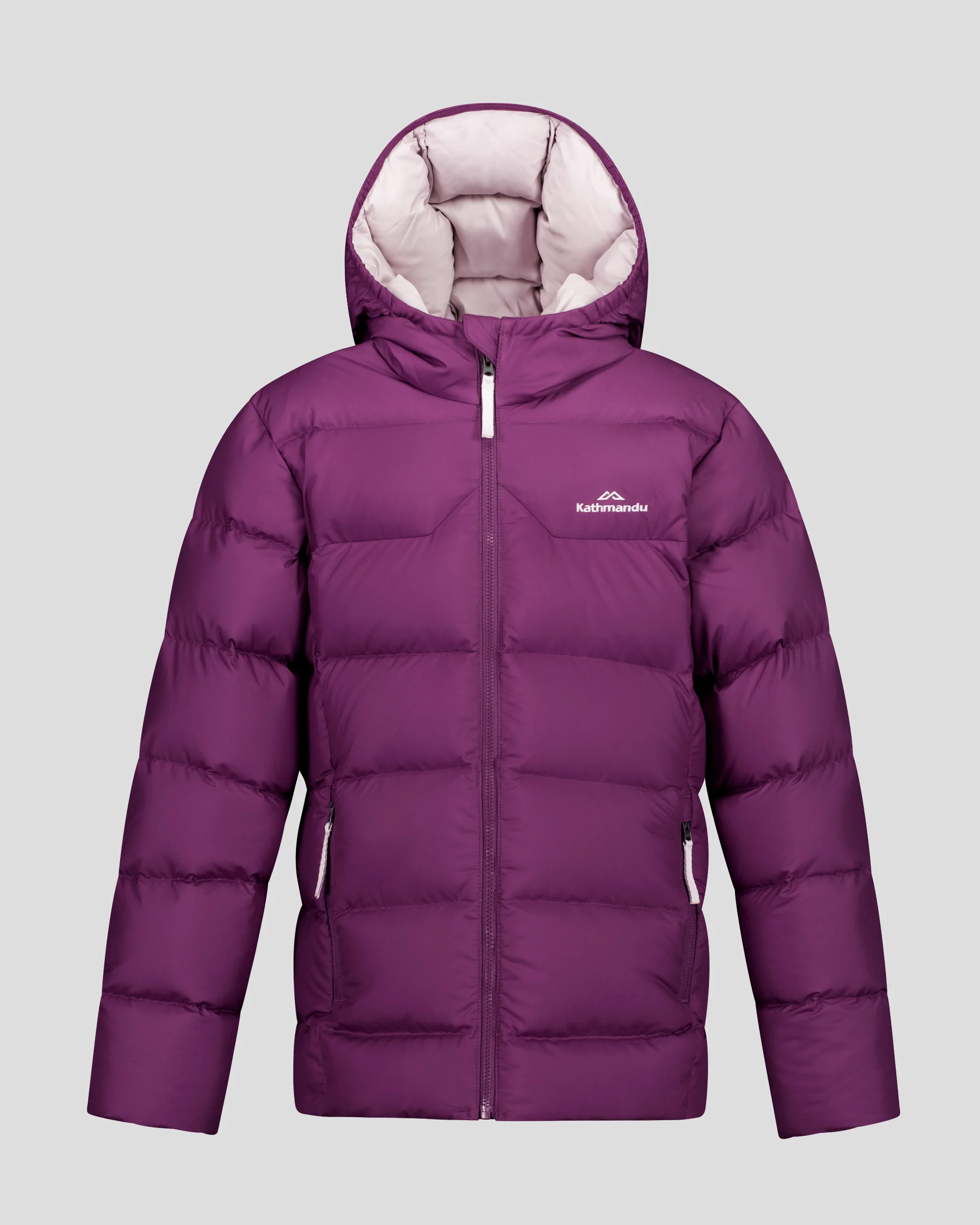 Kids' Epiq Down Hooded Jacket - Berry - Image 3