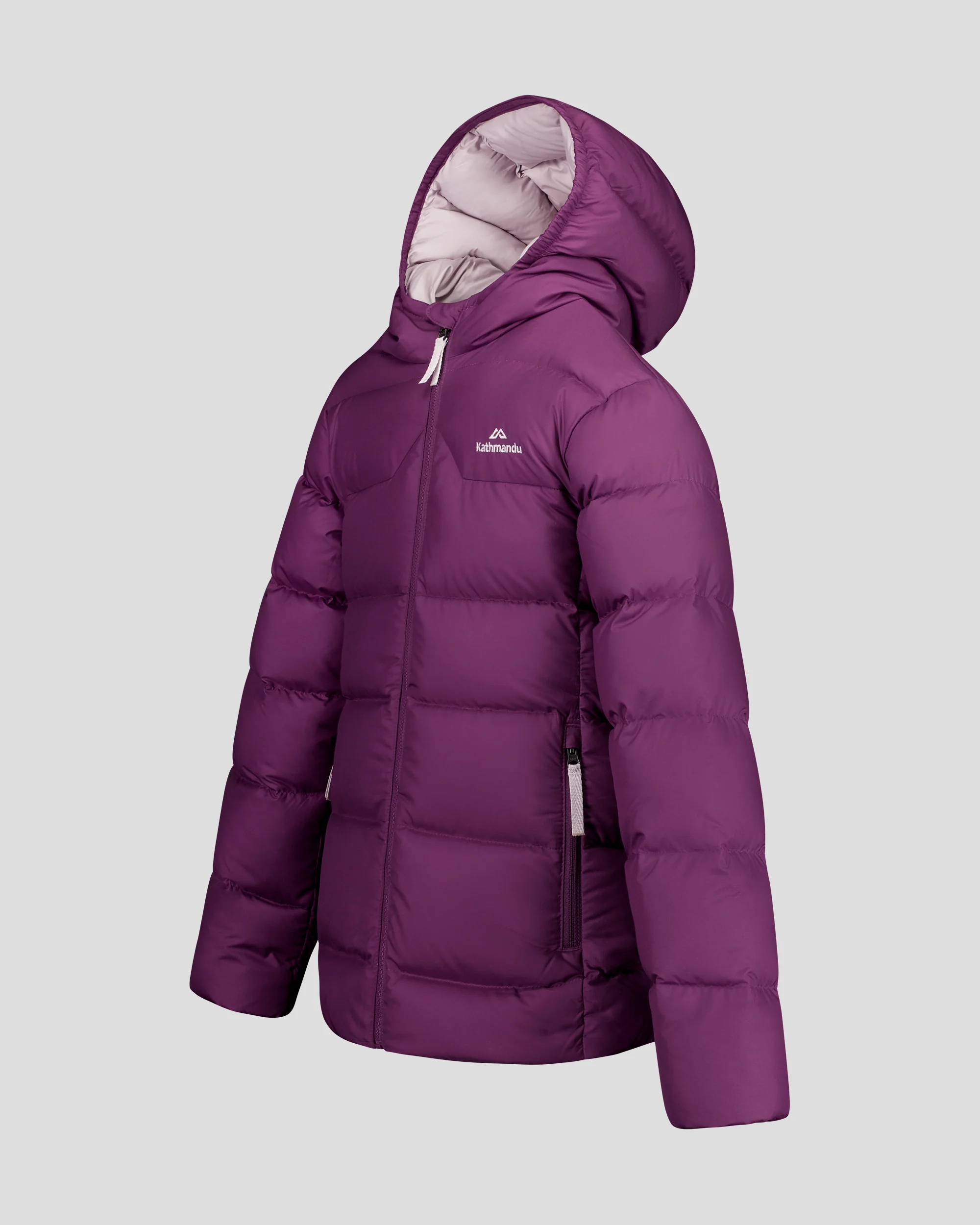 Kids' Epiq Down Hooded Jacket - Berry - Image 4